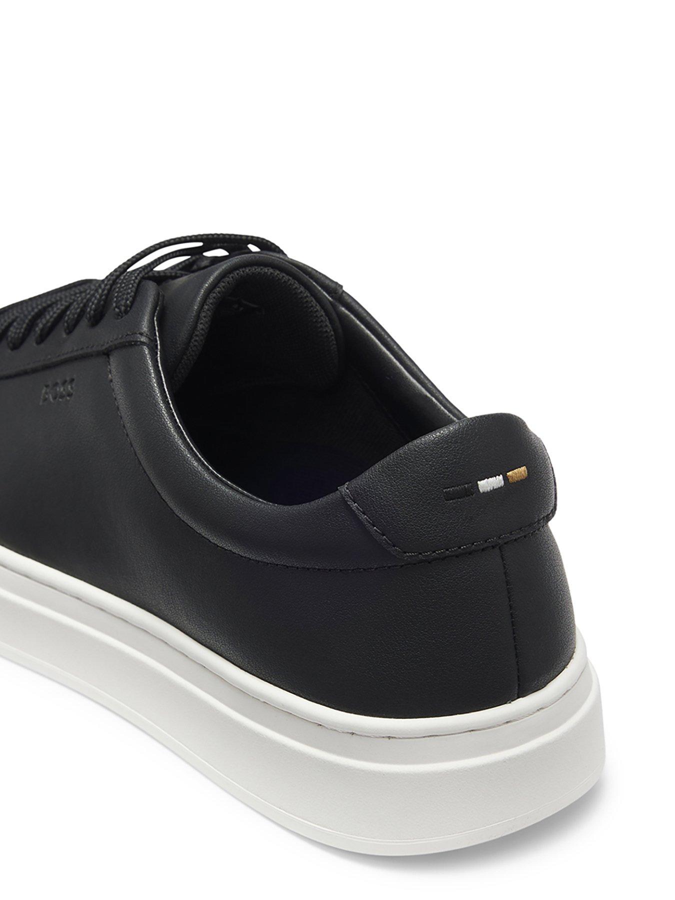 Image 6 of 7 of BOSS Kieran Tenn Leather Trainers - Black