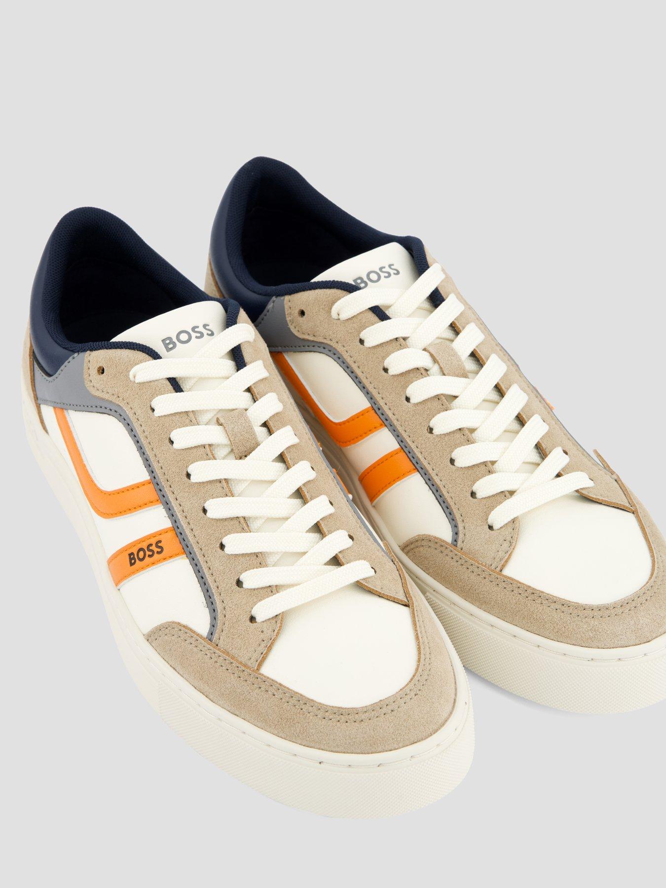Image 5 of 7 of BOSS Orange Rhys_Tenn Pu Mix Trainers - Beige