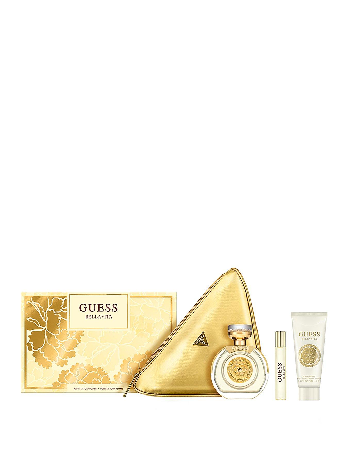 Guess Bella Vita 100ml EdP, 15ml Travel Spray, 100ml Body Lotion  &  Bella Vita Pouch
