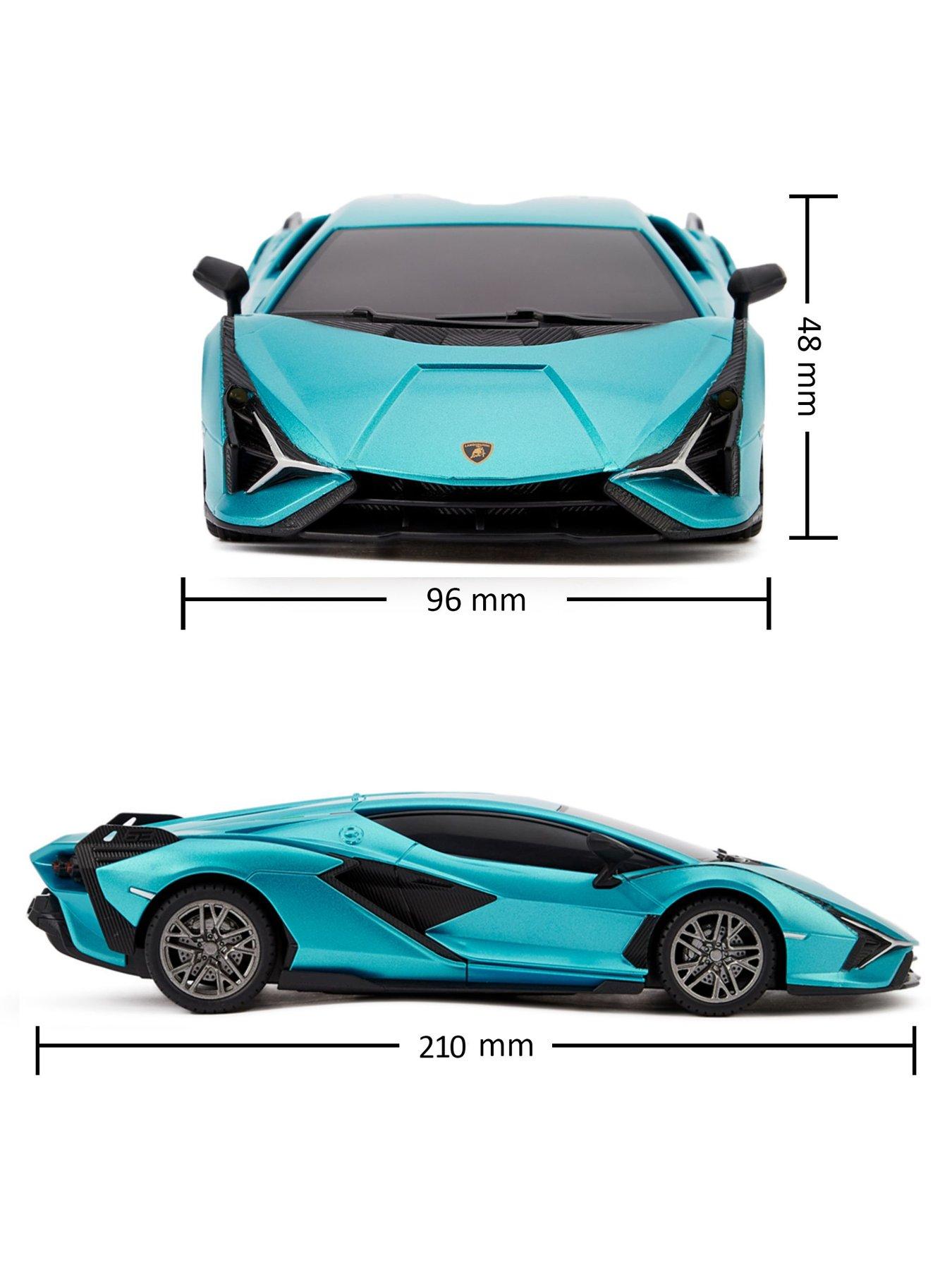 Image 3 of 8 of 1:24 Scale Lamborghini Si&aacute;n FKP 37 RC Car Blue