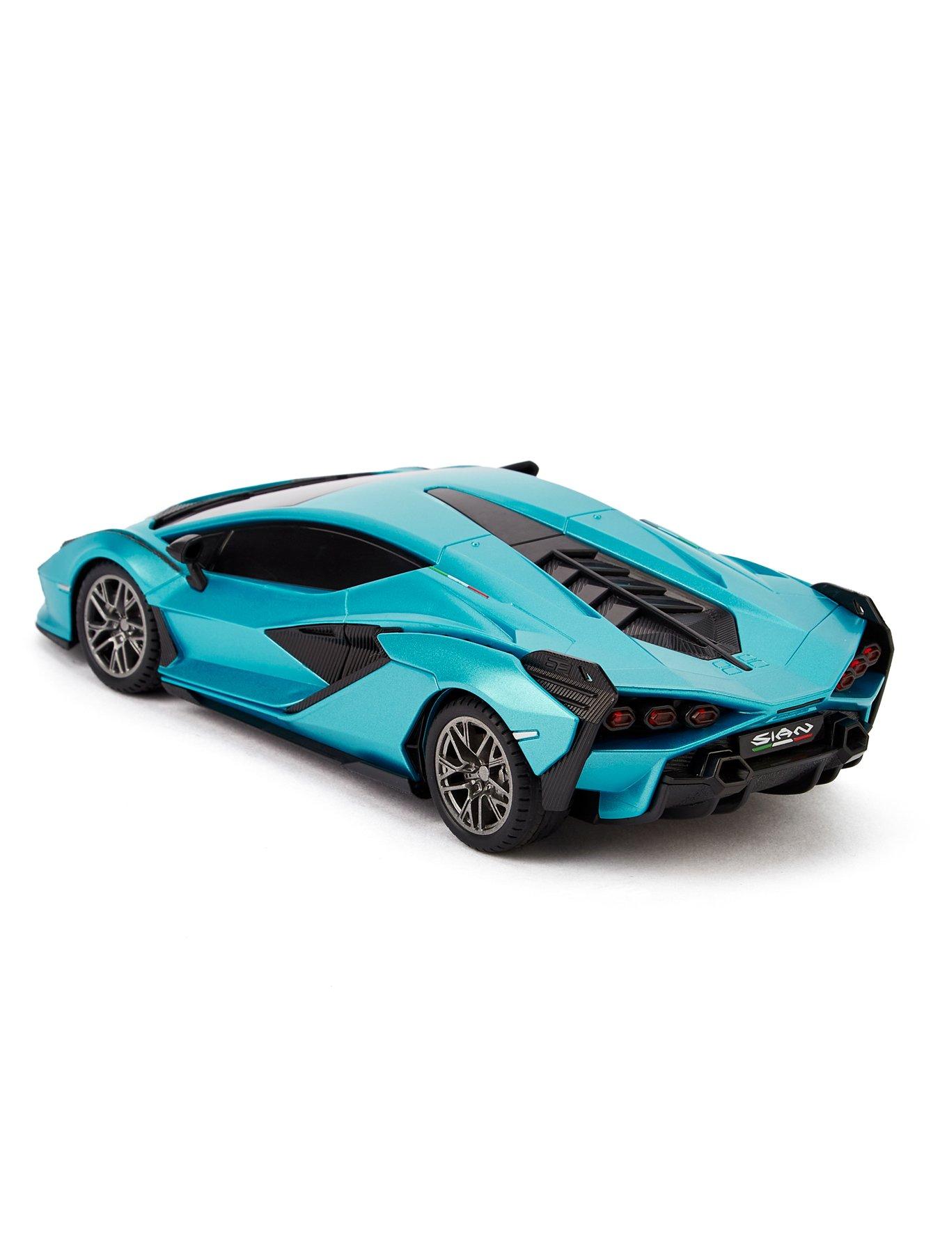 Image 6 of 8 of 1:24 Scale Lamborghini Si&aacute;n FKP 37 RC Car Blue
