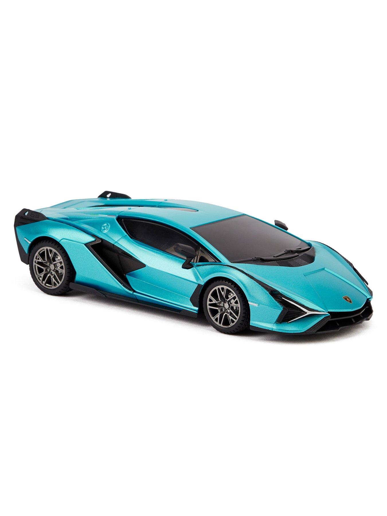 Image 7 of 8 of 1:24 Scale Lamborghini Si&aacute;n FKP 37 RC Car Blue