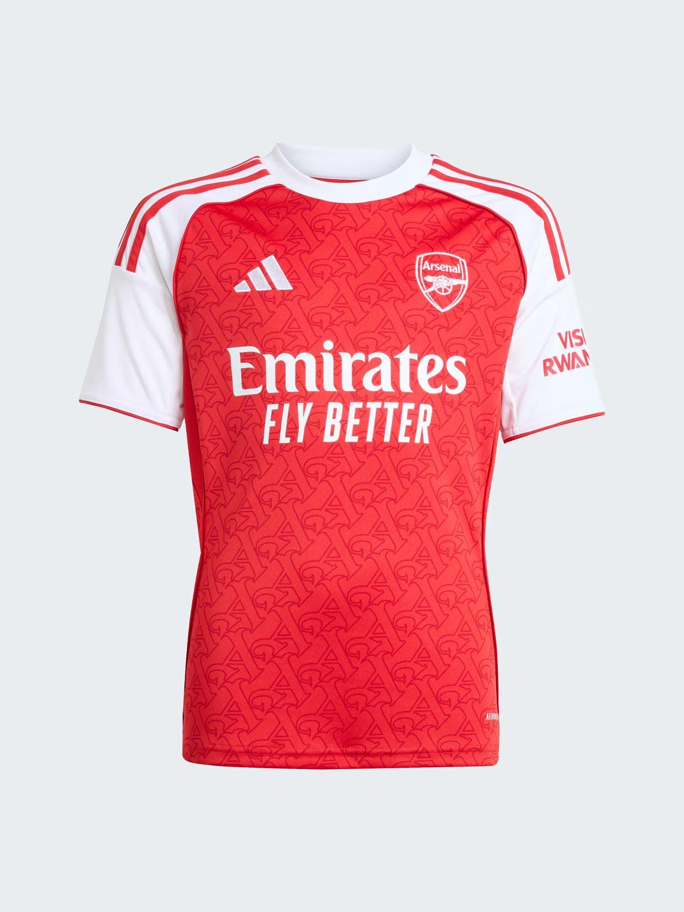 adidas Personalised Arsenal Junior 25/26 Home Stadium Replica Shirt - Red