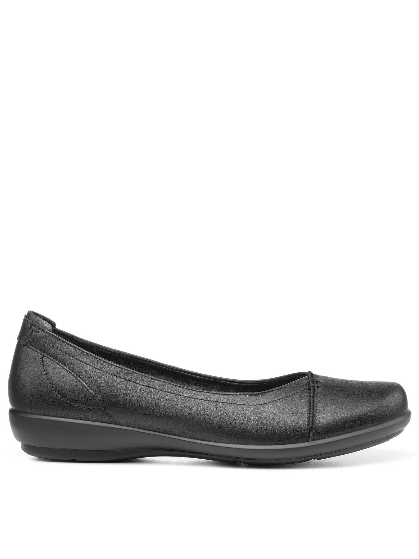 Hotter Robyn Ii Extra Wide Ballerina Shoe - Black