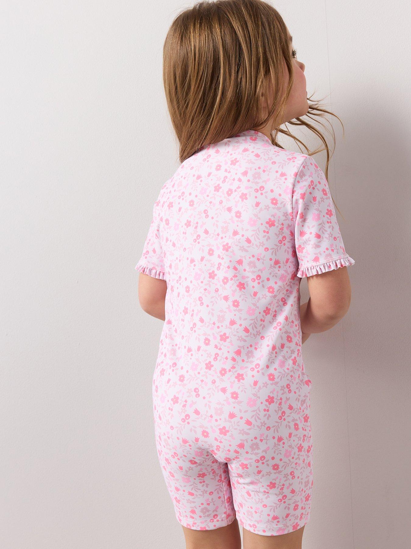 Image 2 of 6 of The Very Collection Toddler Sun Safe Floral Print Swimsuit - Multi