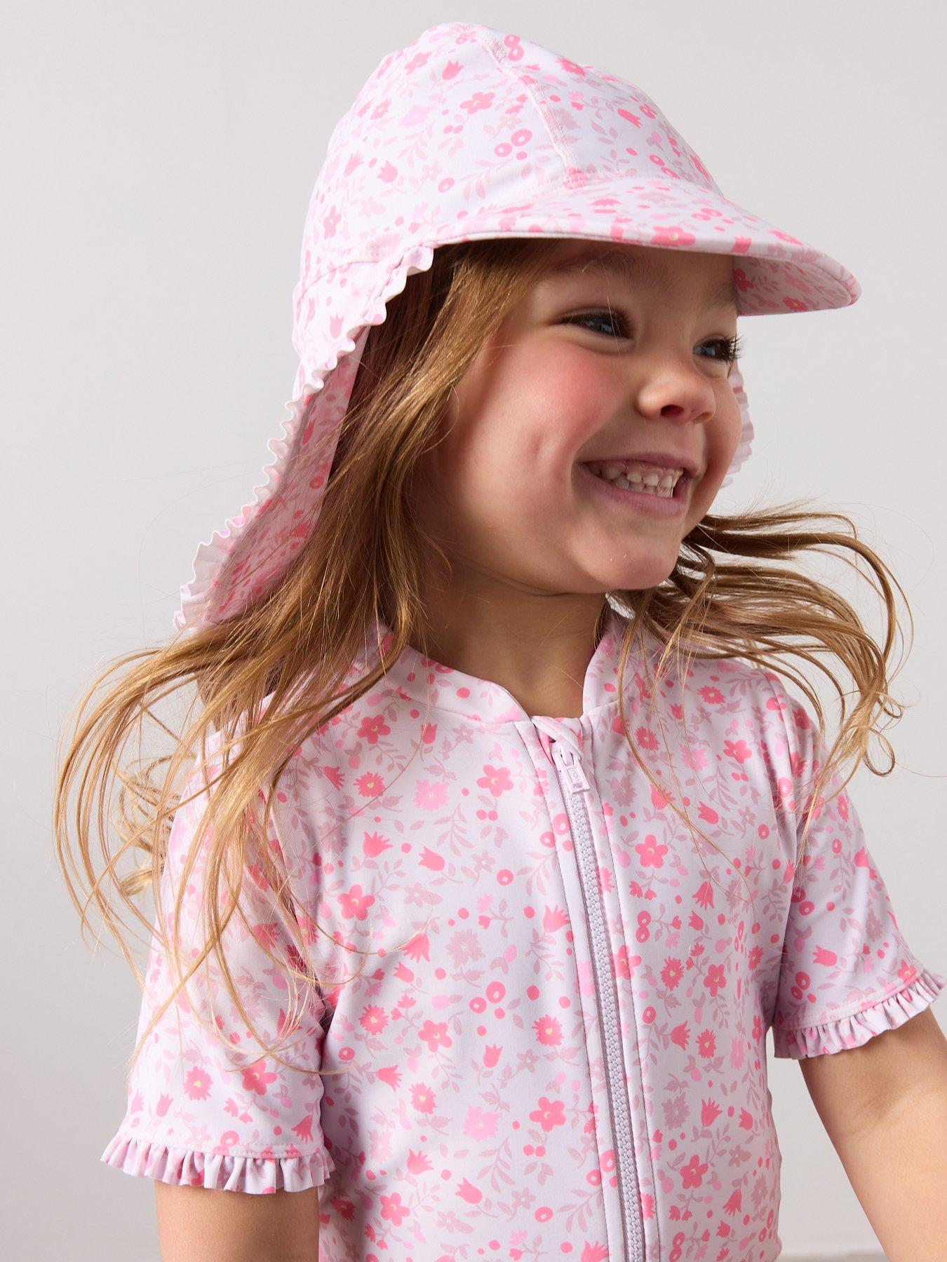 Image 4 of 6 of The Very Collection Toddler Sun Safe Floral Print Swimsuit - Multi