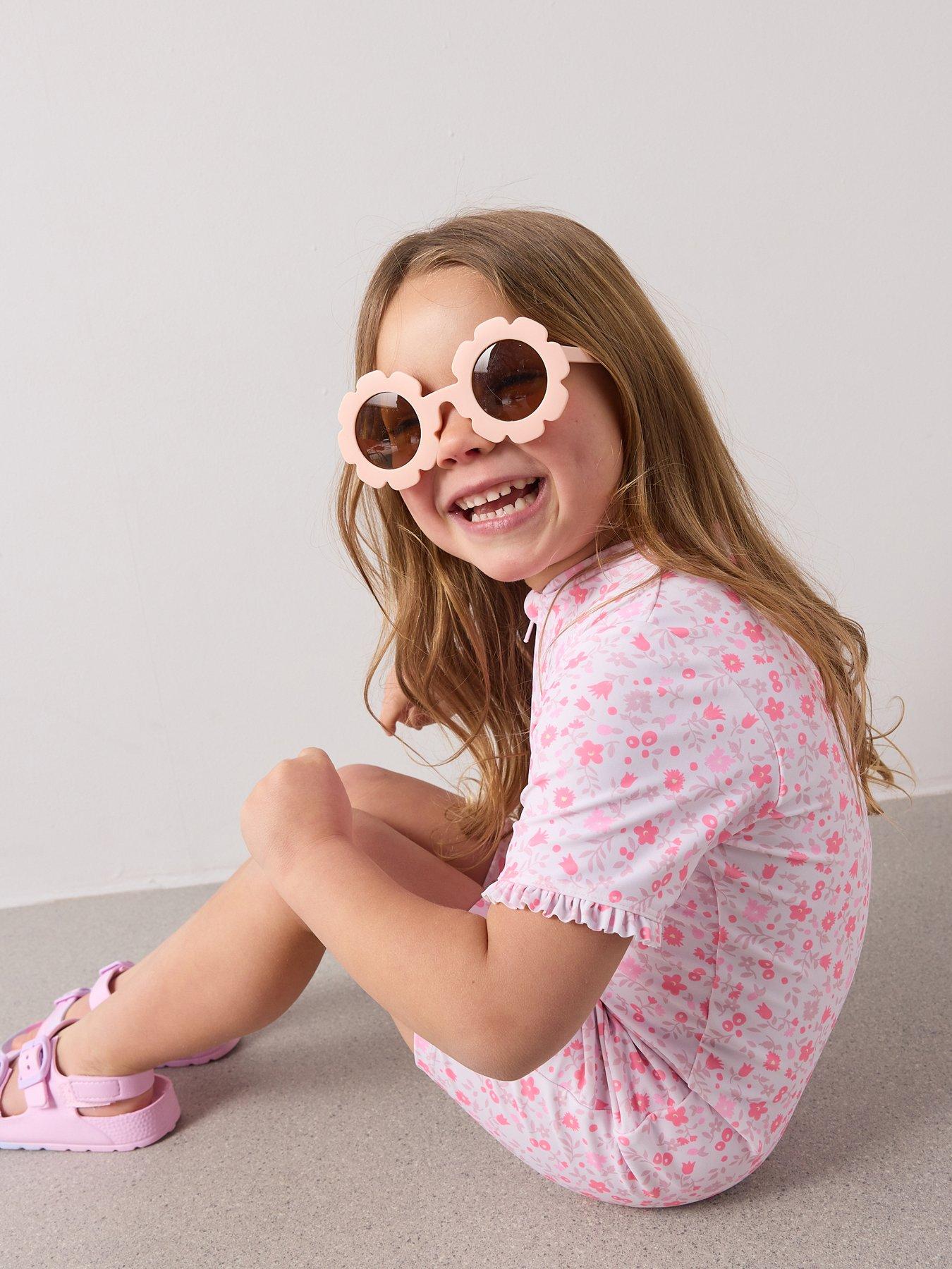 Image 5 of 6 of The Very Collection Toddler Sun Safe Floral Print Swimsuit - Multi