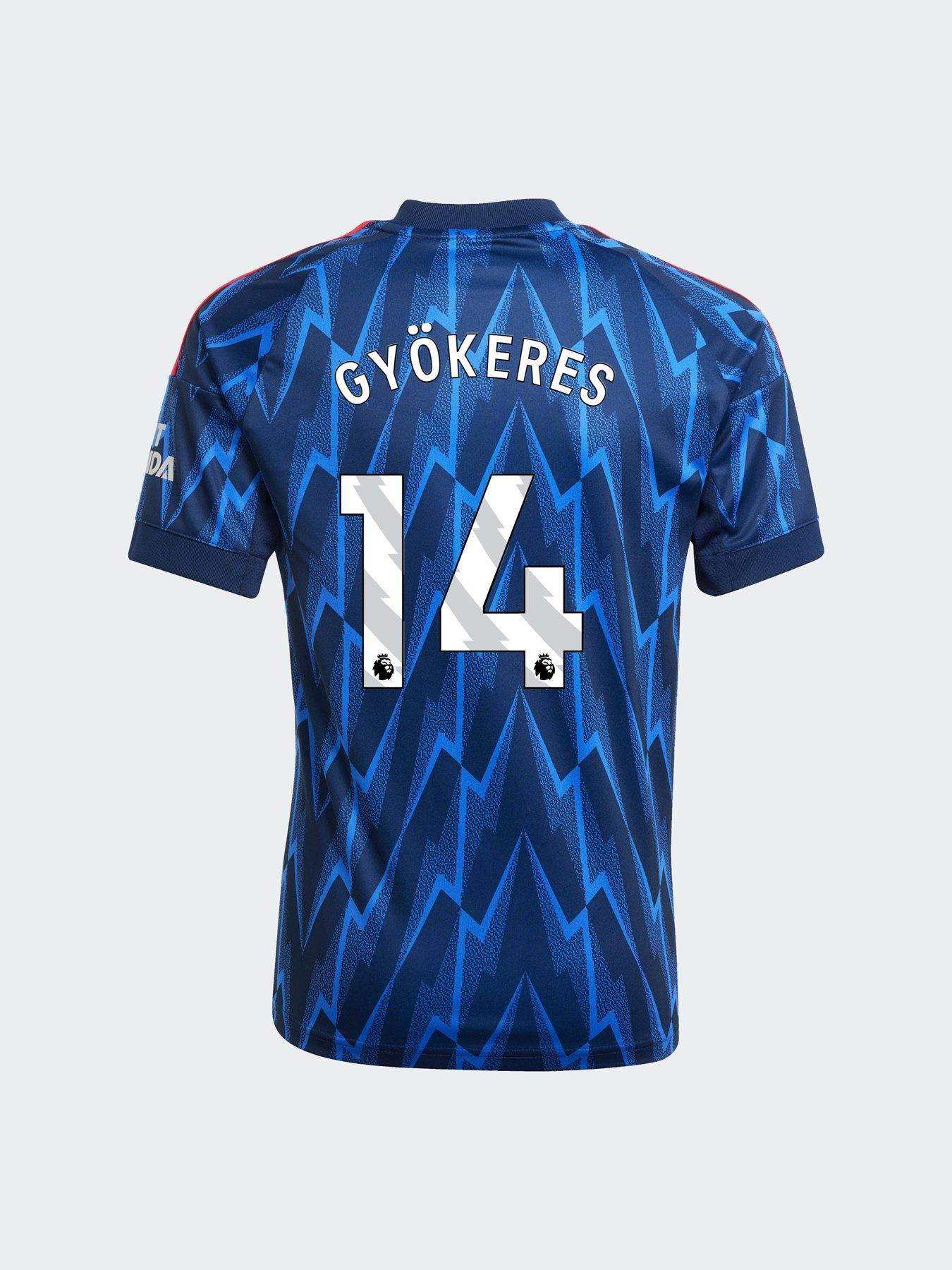 adidas Personalised Arsenal Junior 25/26 Away Stadium Replica Shirt - Blue