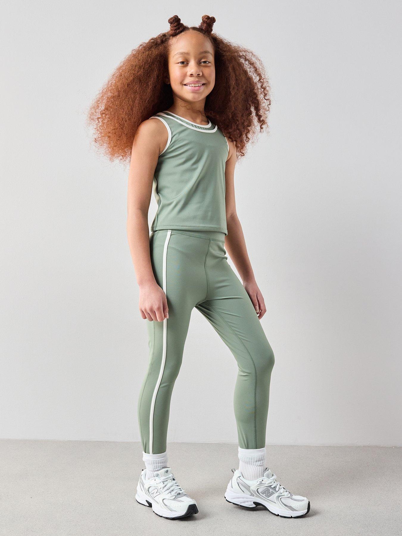 the-very-collection-girls-sportswear-double-strap-vest-khakiback