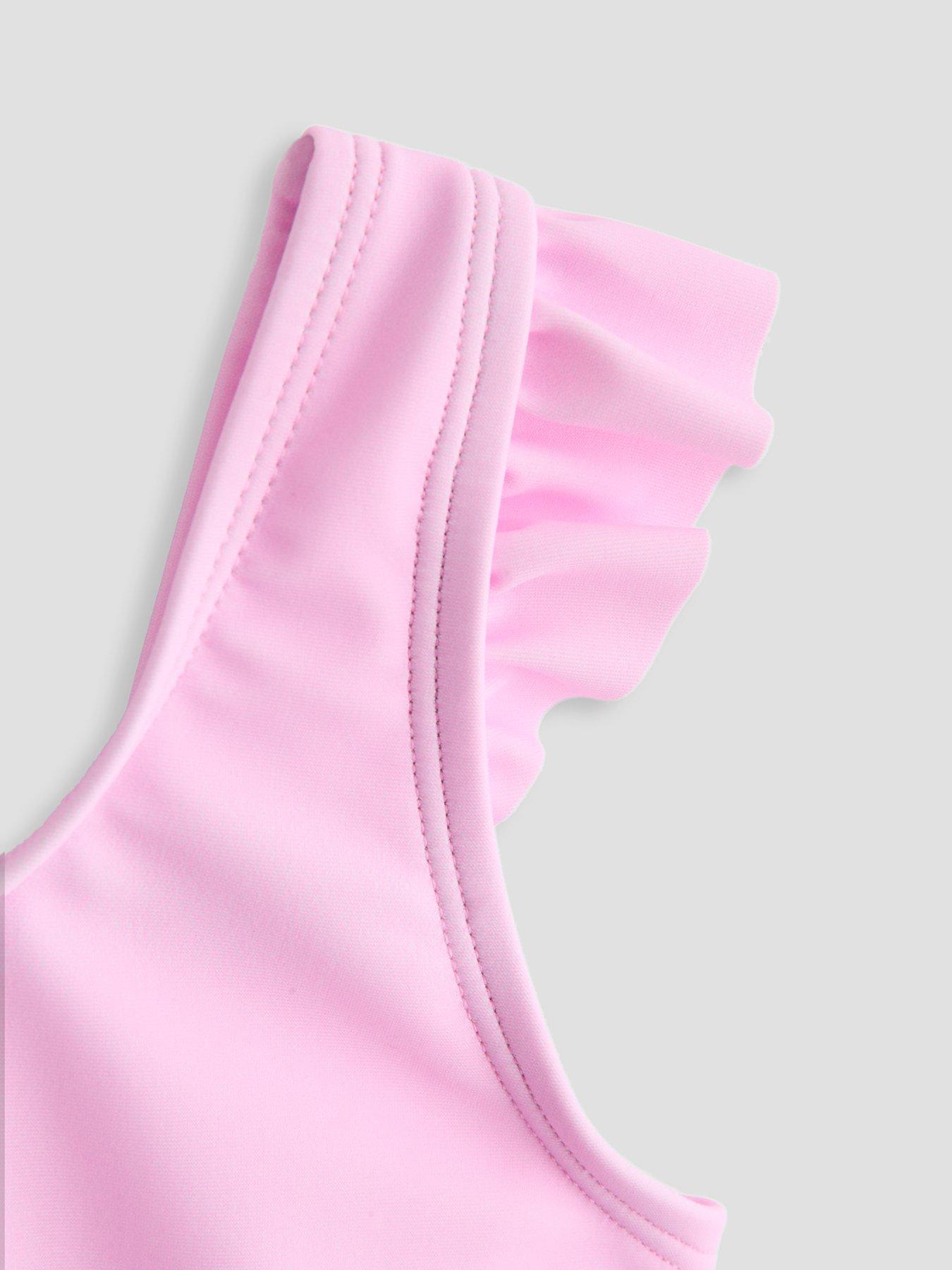 Image 4 of 5 of The Very Collection Toddler Girl Berry Cute Frill Swim Costume (9 months - 7 years) - Pink