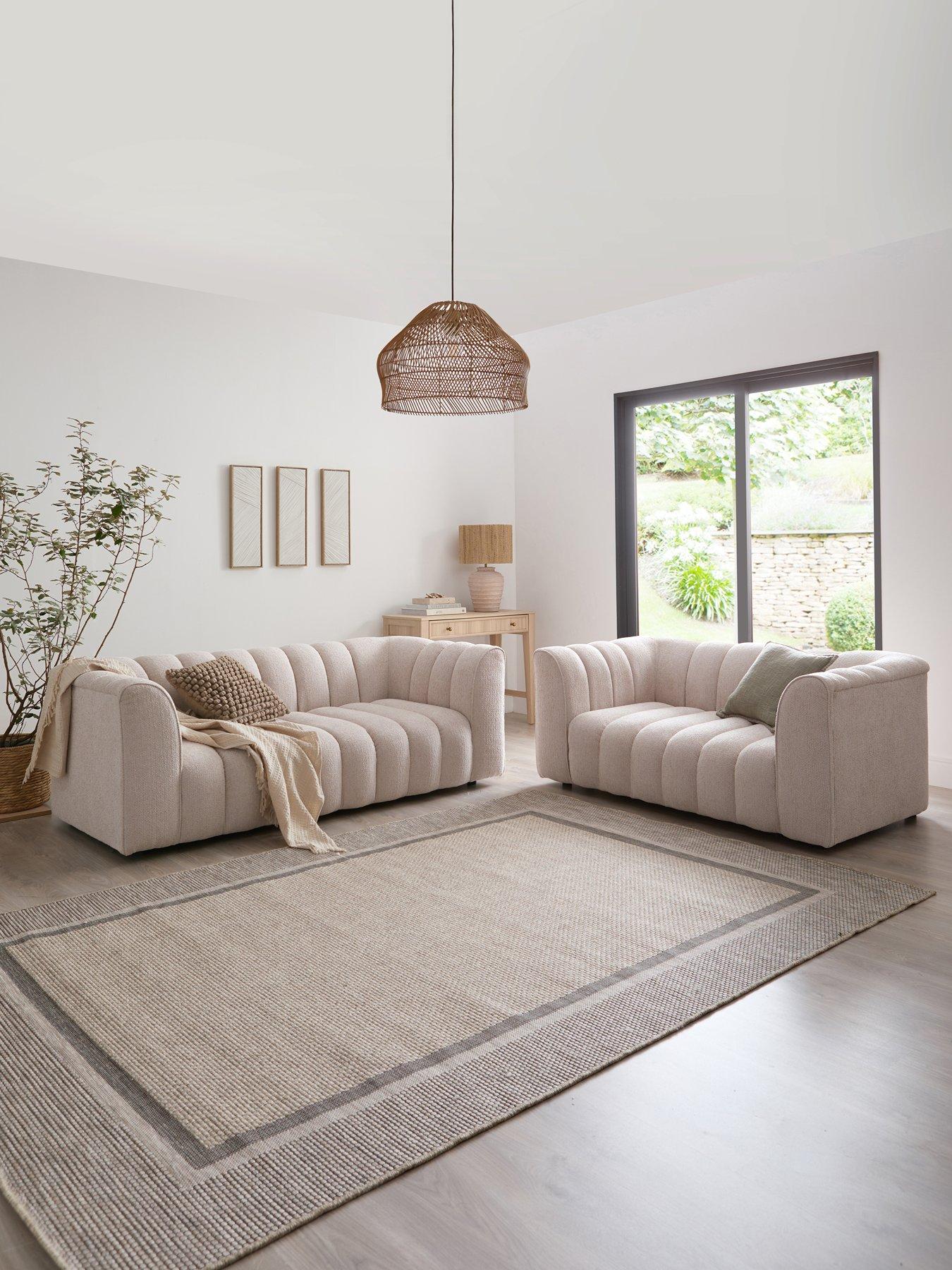 Image 1 of 6 of Michelle Keegan Home Mikah 3 Seater&nbsp;+ 2 Seater Sofa Set (Buy &amp; SAVE!)