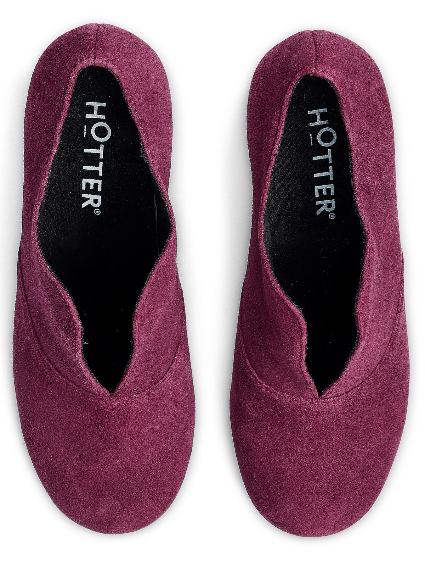 Image 4 of 4 of Hotter Waltz Suede Boot - Maroon