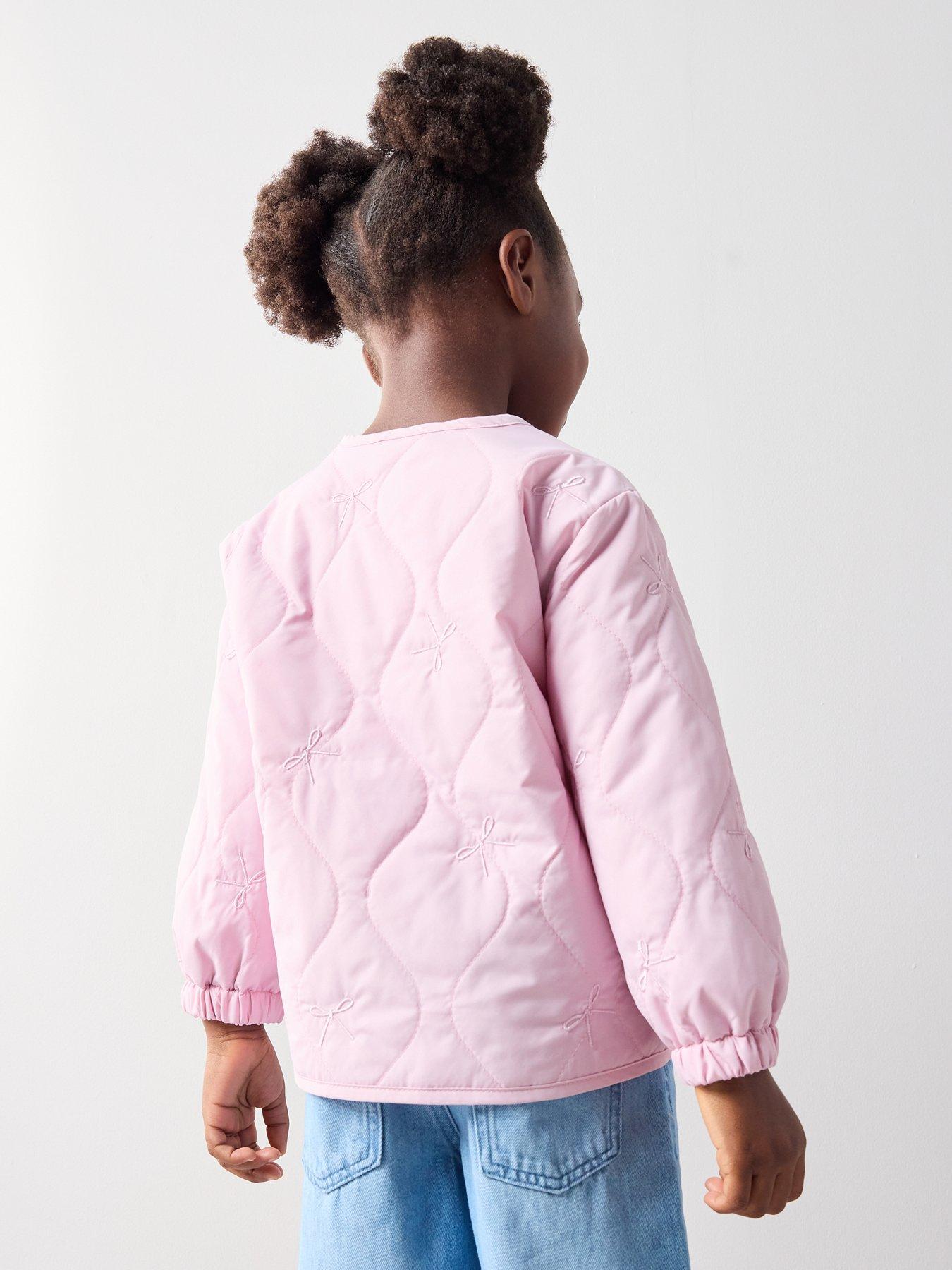 Image 2 of 5 of The Very Collection Girls Quilted Embroidered Jacket