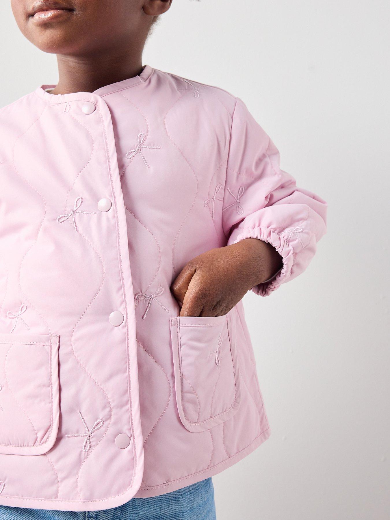 Image 5 of 5 of The Very Collection Girls Quilted Embroidered Jacket