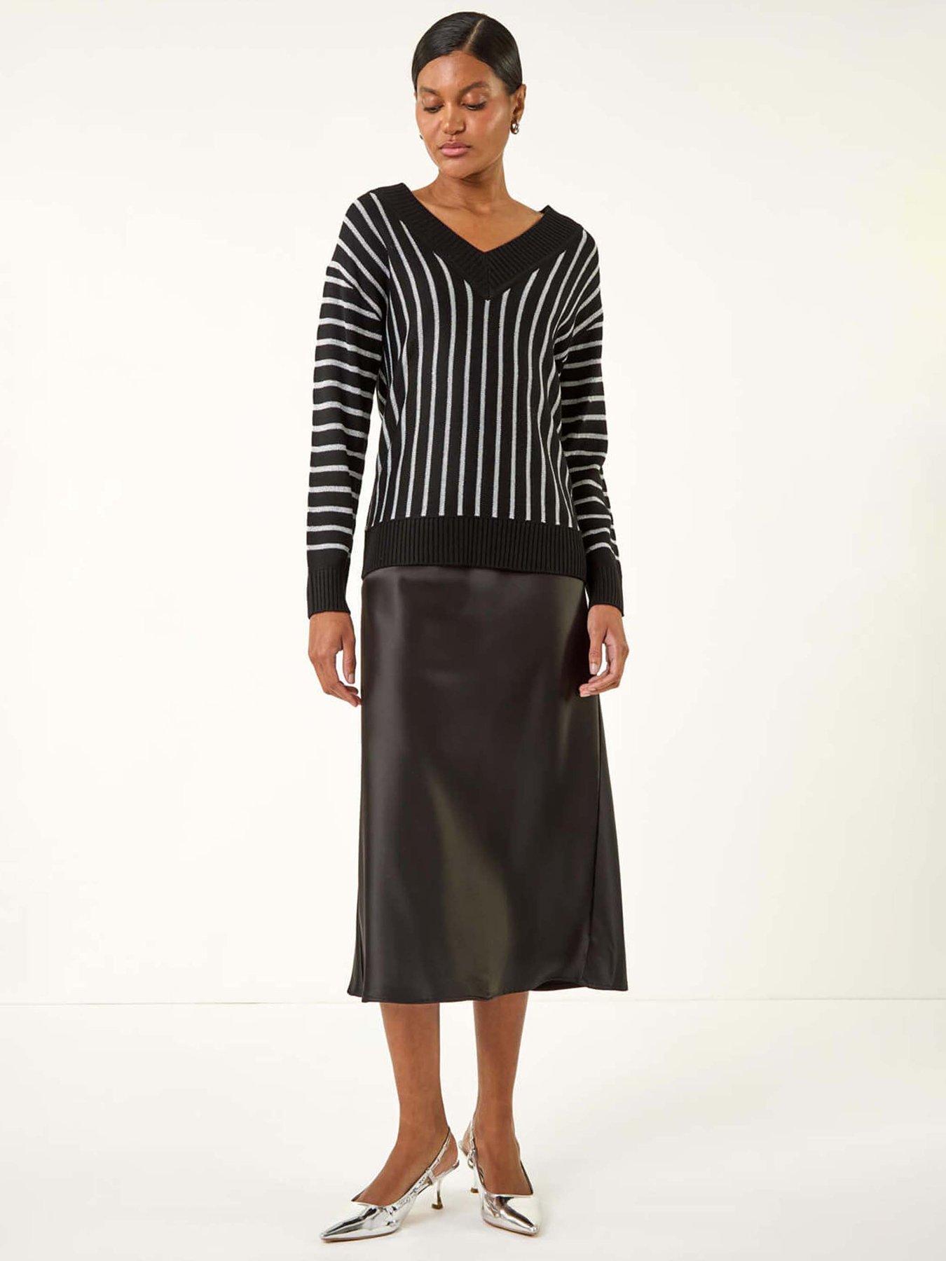 roman-metallic-stripe-knit-jumper-blackback
