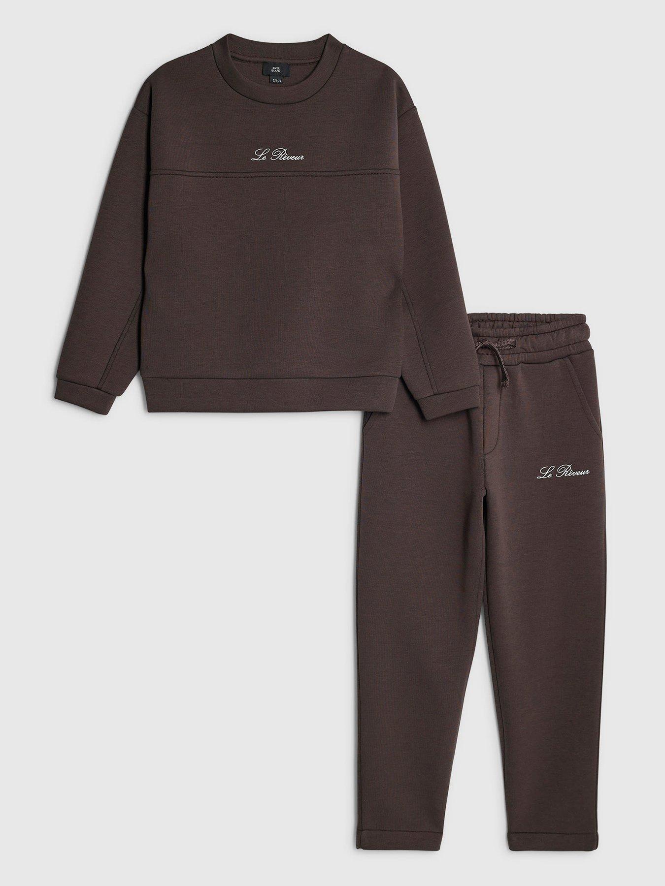 river-island-older-boys-scuba-crew-neck-jogger-set-brown