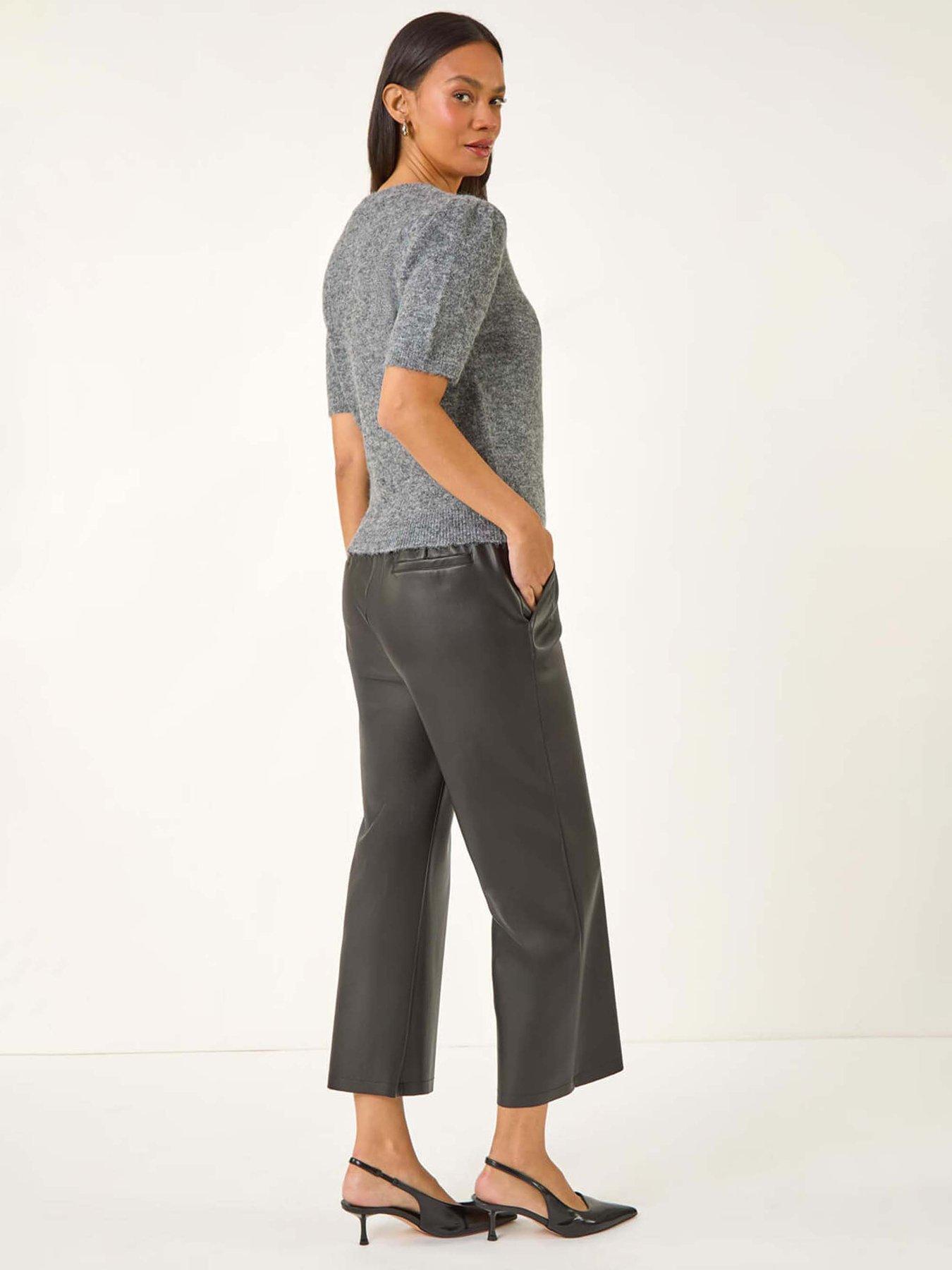 Image 2 of 5 of Roman Dusk Diamante Jewelled Knit Jumper - Grey