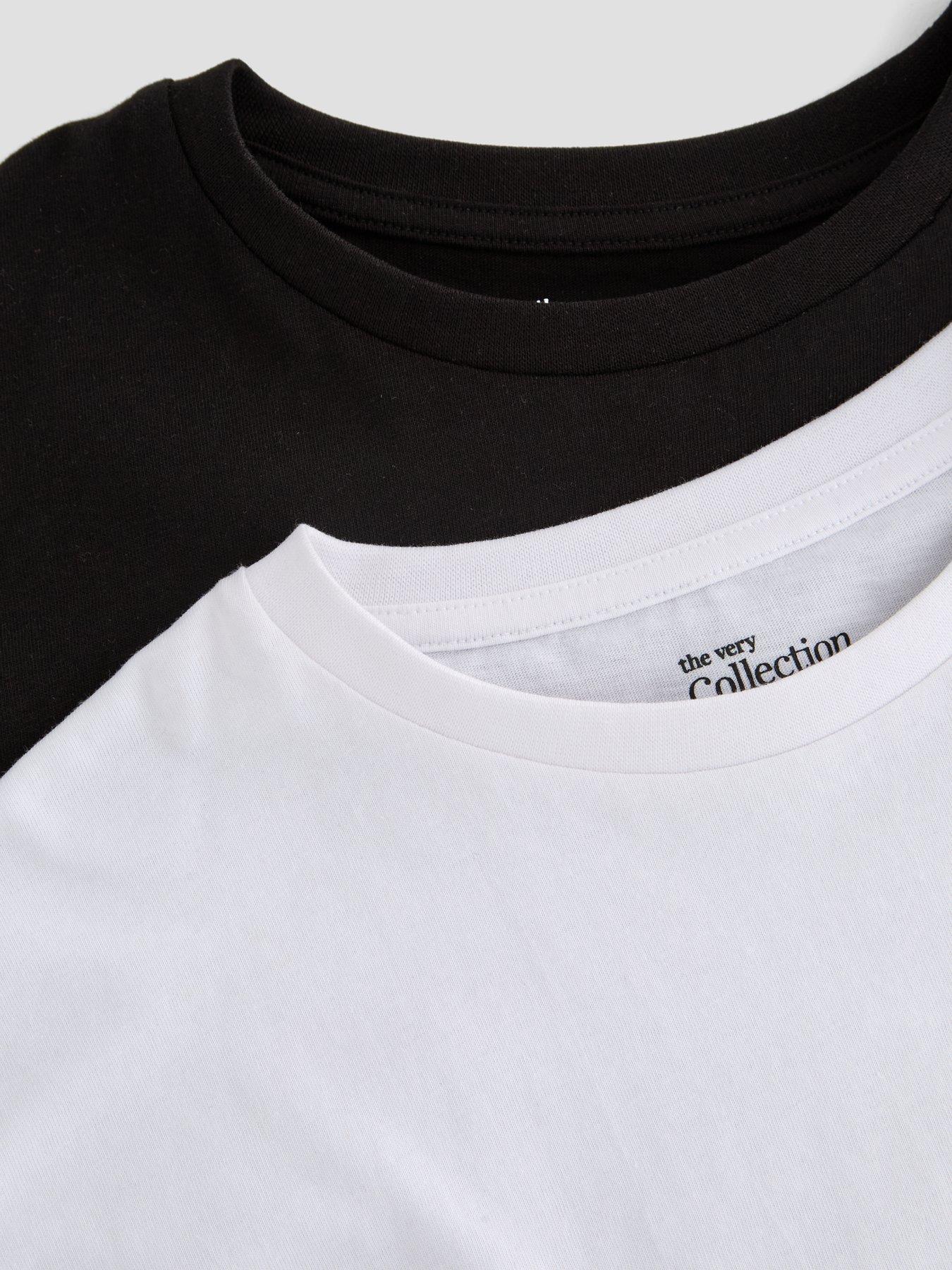 the-very-collection-girls-2-pack-short-sleeve-t-shirts-blackwhitedetail