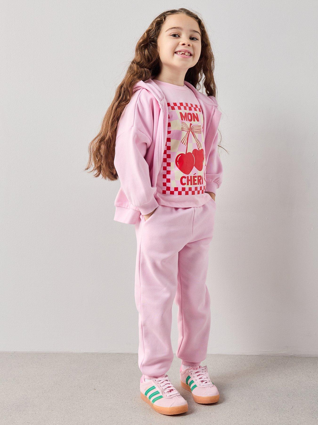 Image 3 of 6 of The Very Collection Girls Single Graphic Tee - Cherry Bow