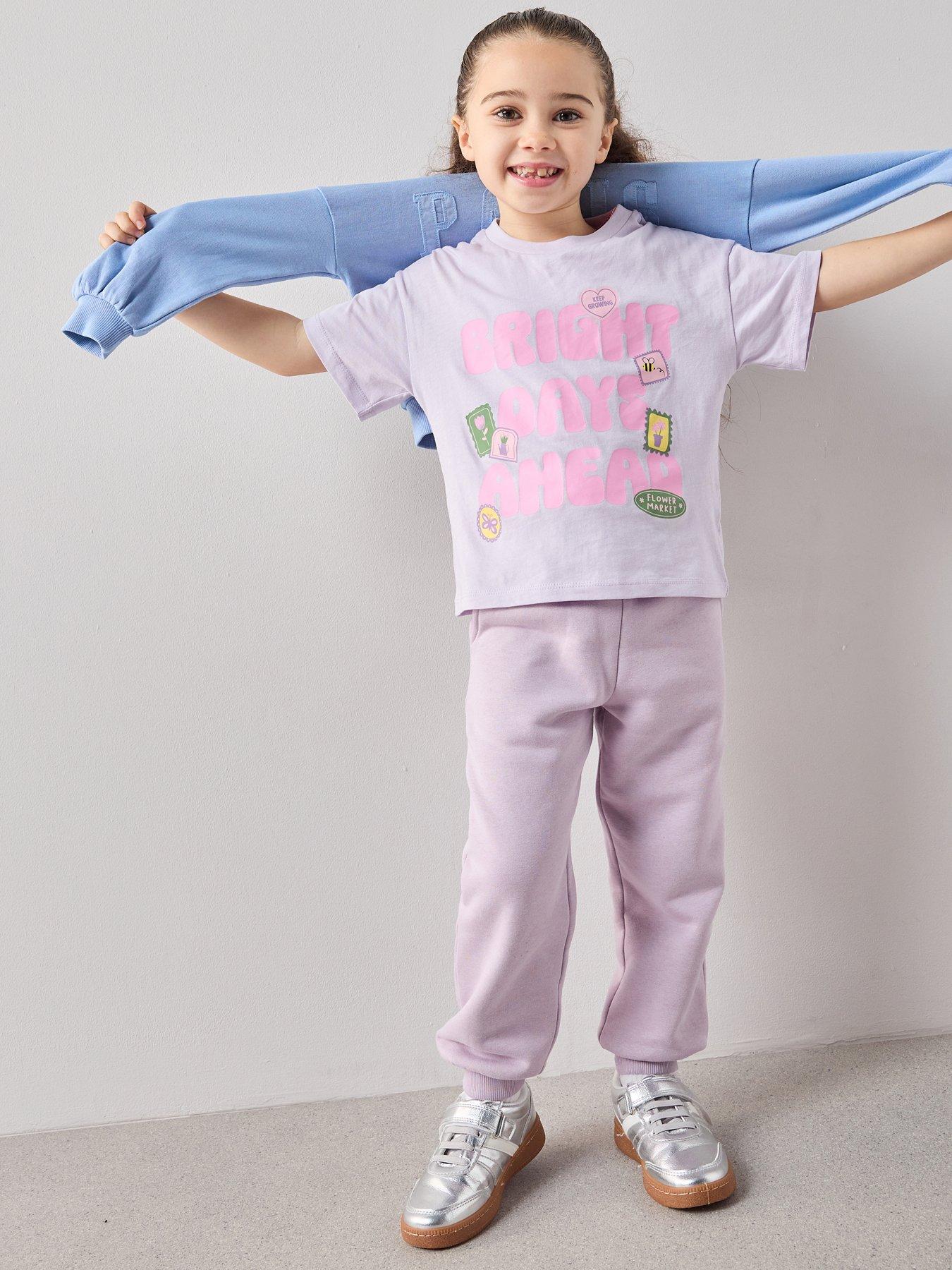 Image 3 of 6 of The Very Collection Girls Slogan Tshirt - Lilac