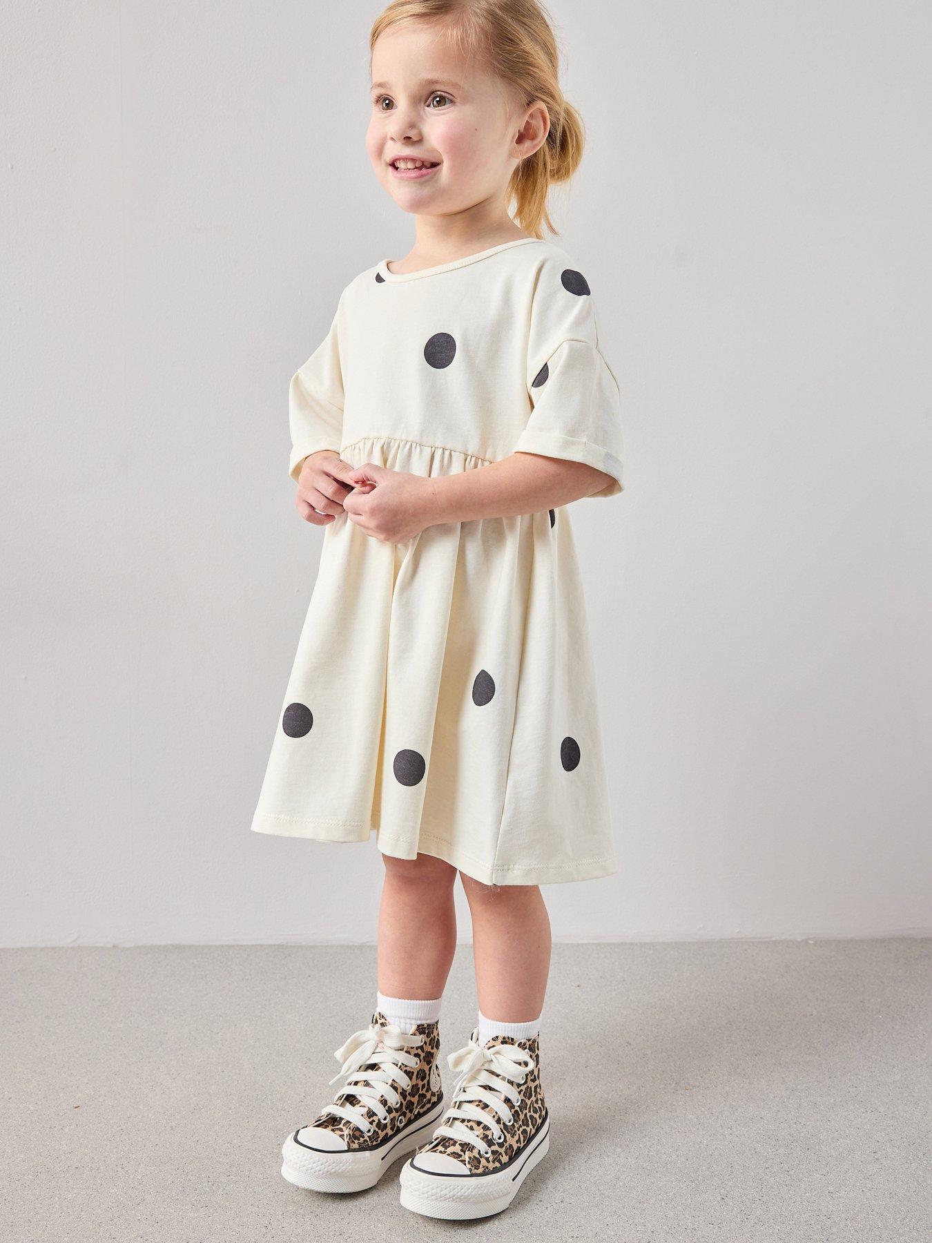 Image 5 of 5 of The Very Collection Girls Polka Dot Jersey Dress