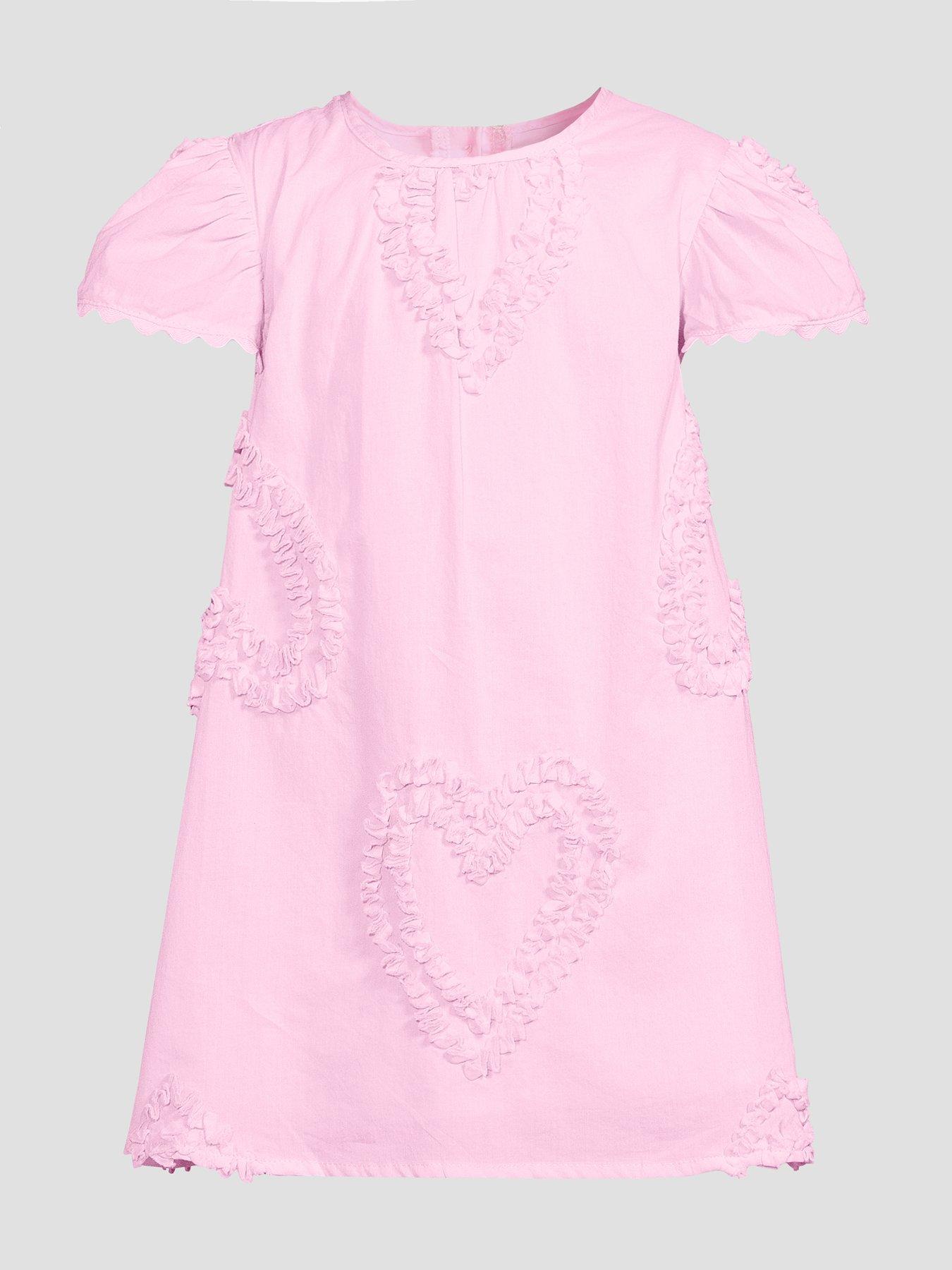 Image 7 of 7 of The Very Collection Girls Cotton Occasionwear Dress - Pink