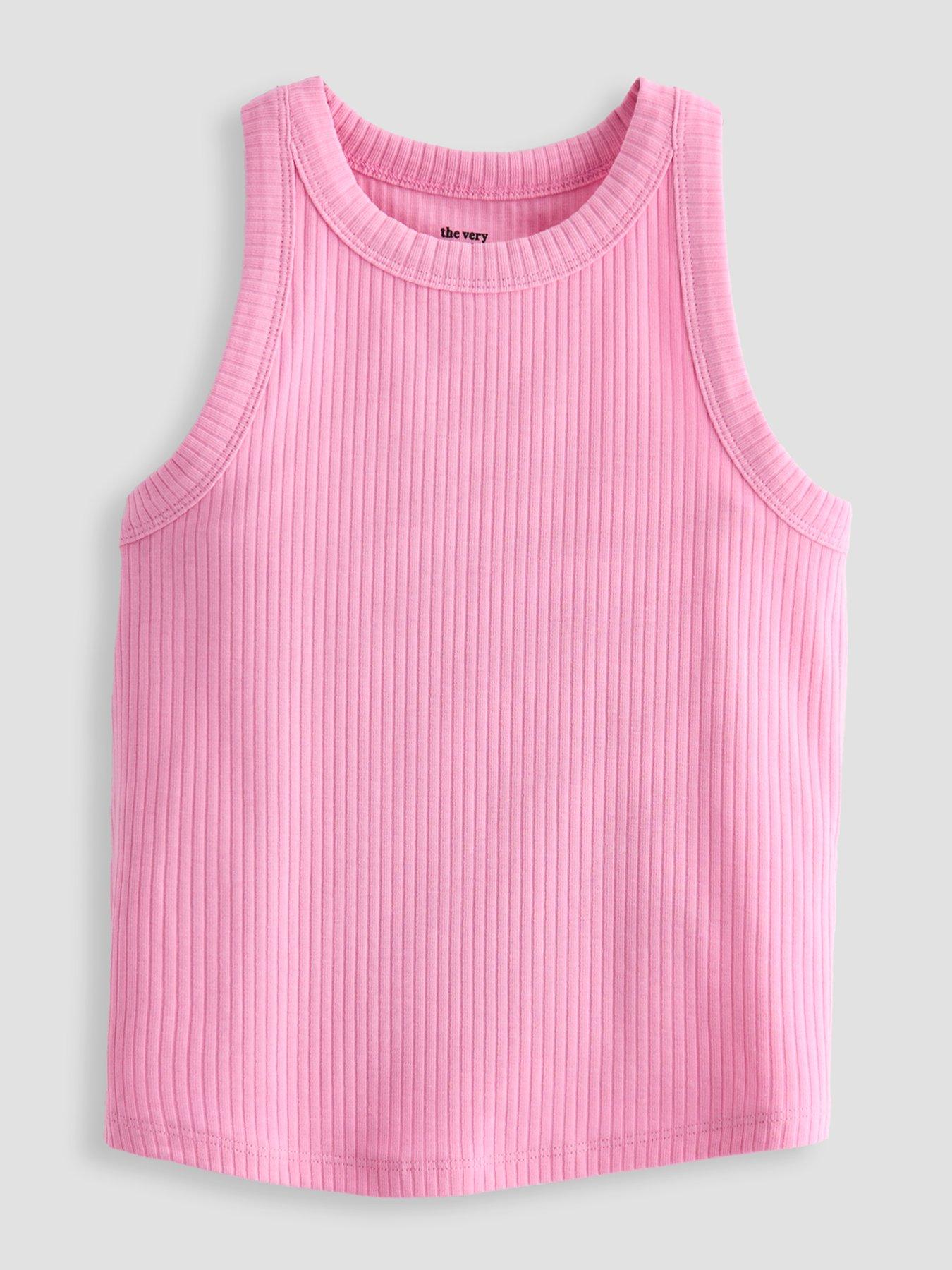 Image 2 of 6 of The Very Collection Girls 3 Pack Vests - Multi