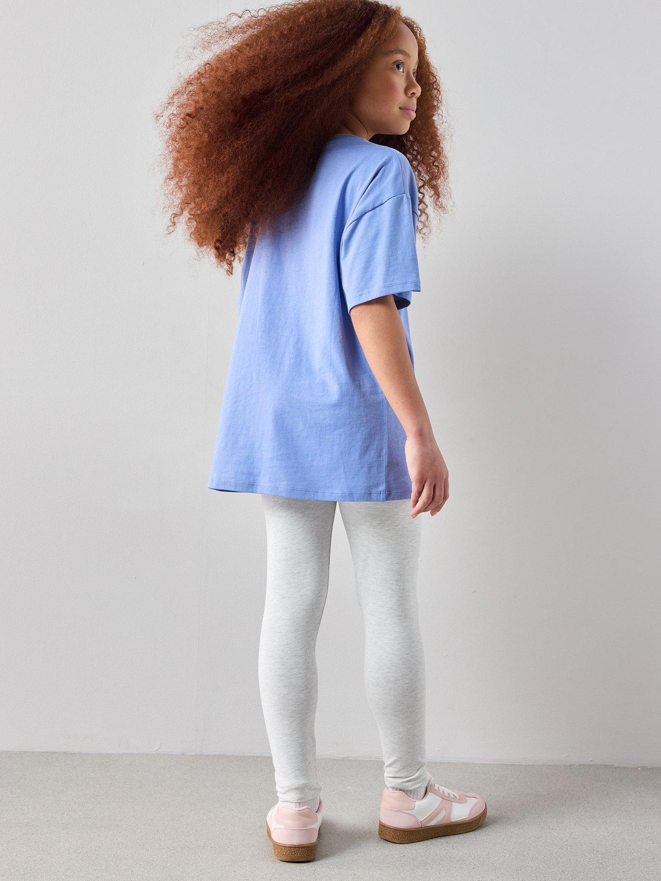 Image 2 of 5 of The Very Collection Girls Back Print Tshirt With Legging