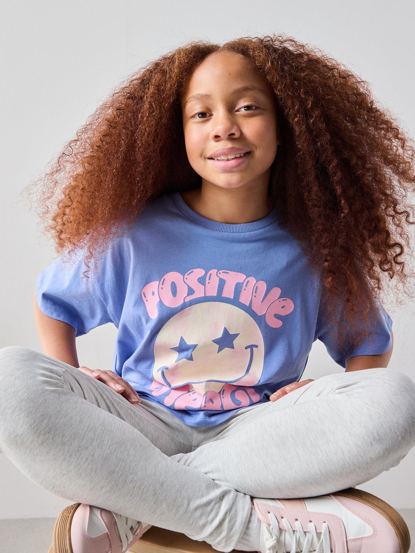Image 5 of 5 of The Very Collection Girls Back Print Tshirt With Legging