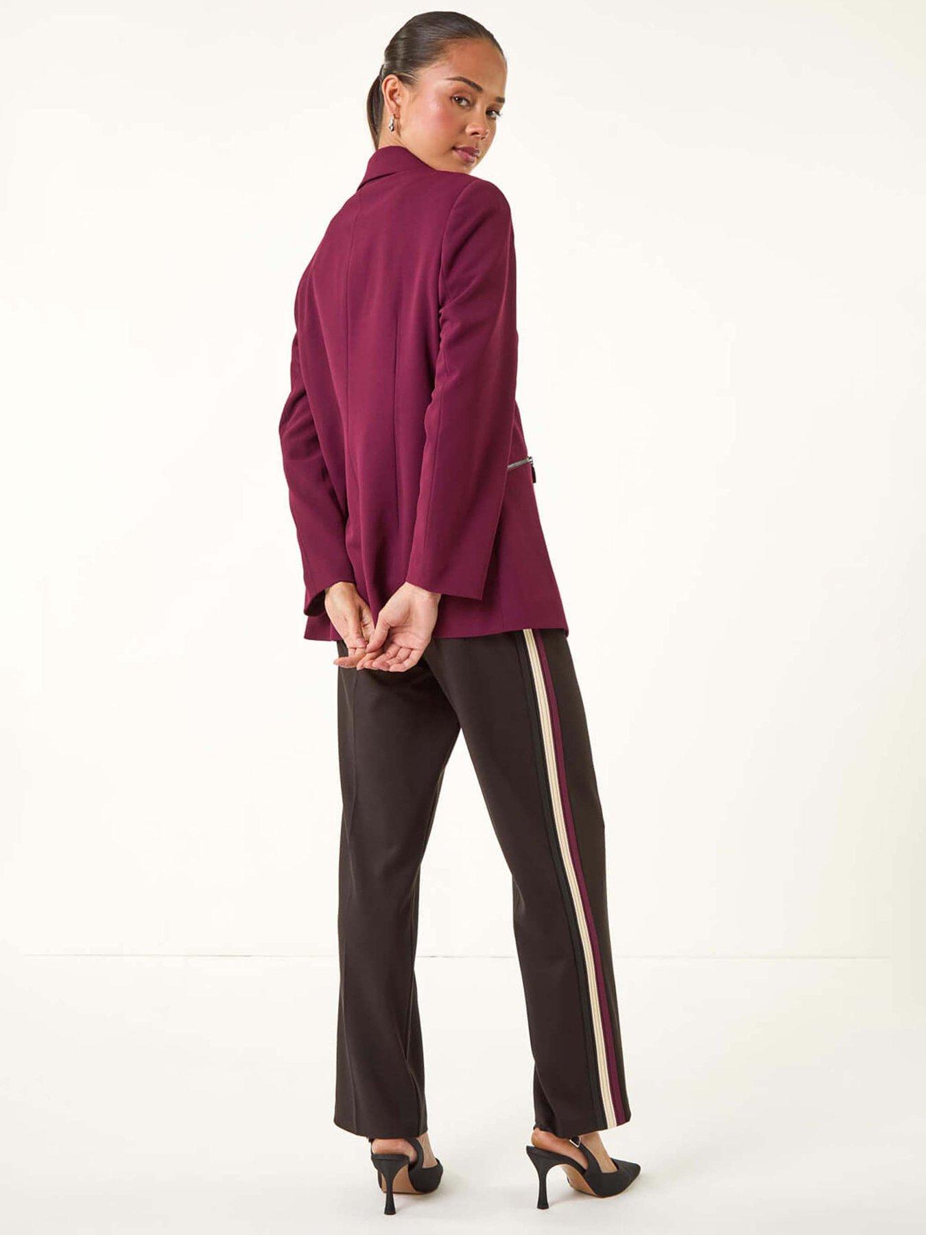 roman-petite-zip-pocket-stretch-blazer-plumstillFront