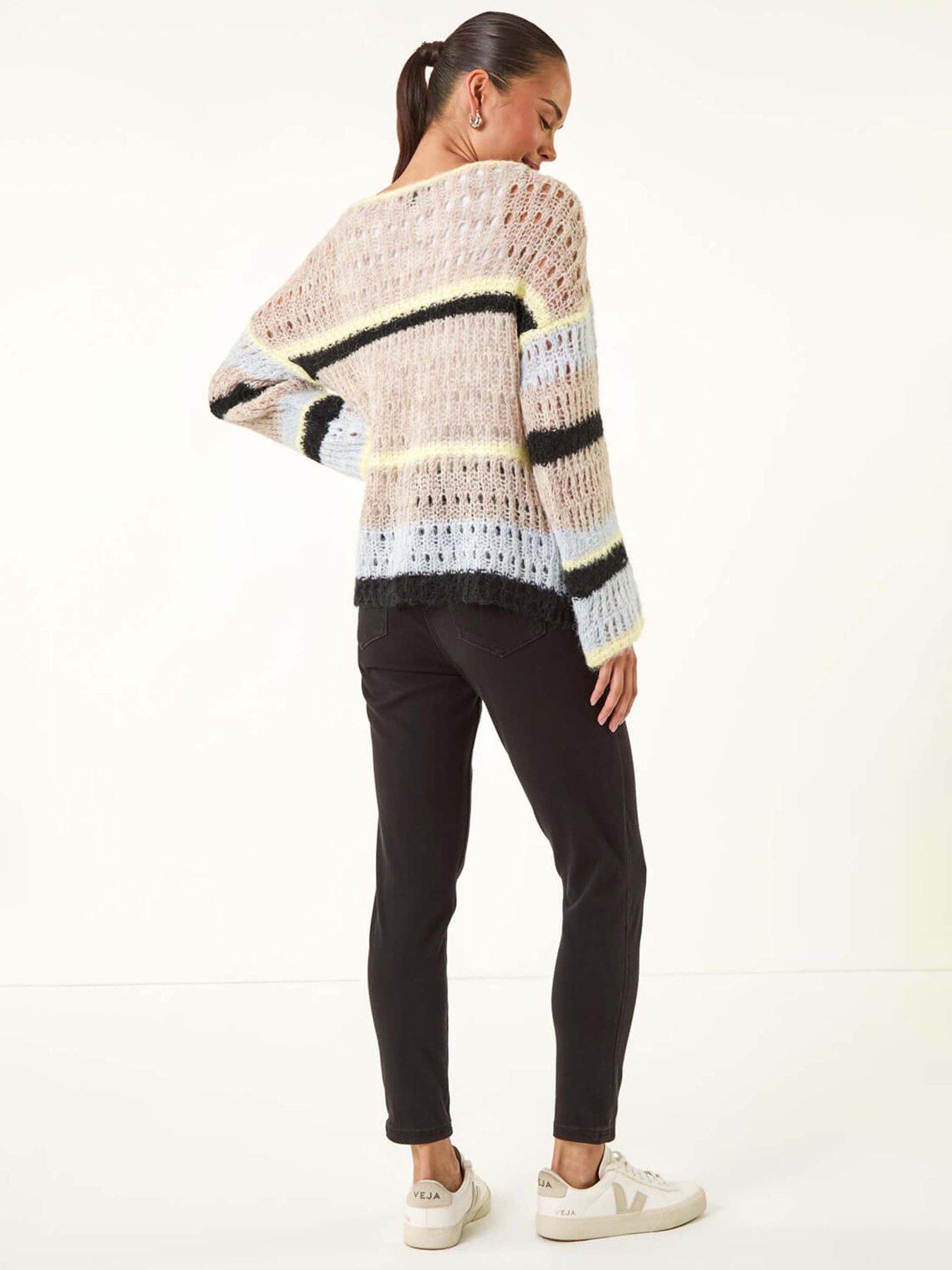 roman-petite-stripe-open-knitted-jumper-stonestillFront