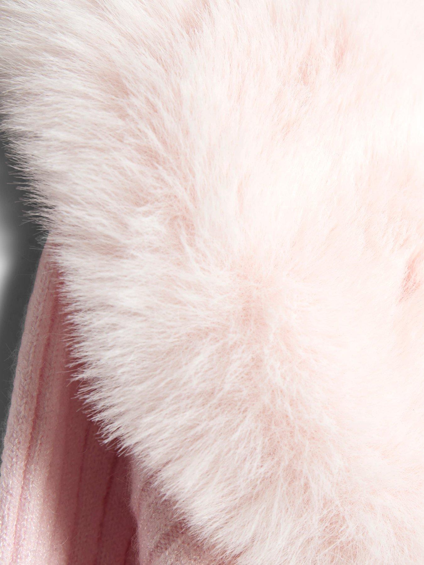 river-island-baby-girls-heart-fur-collared-cardigan-set-pinkdetail