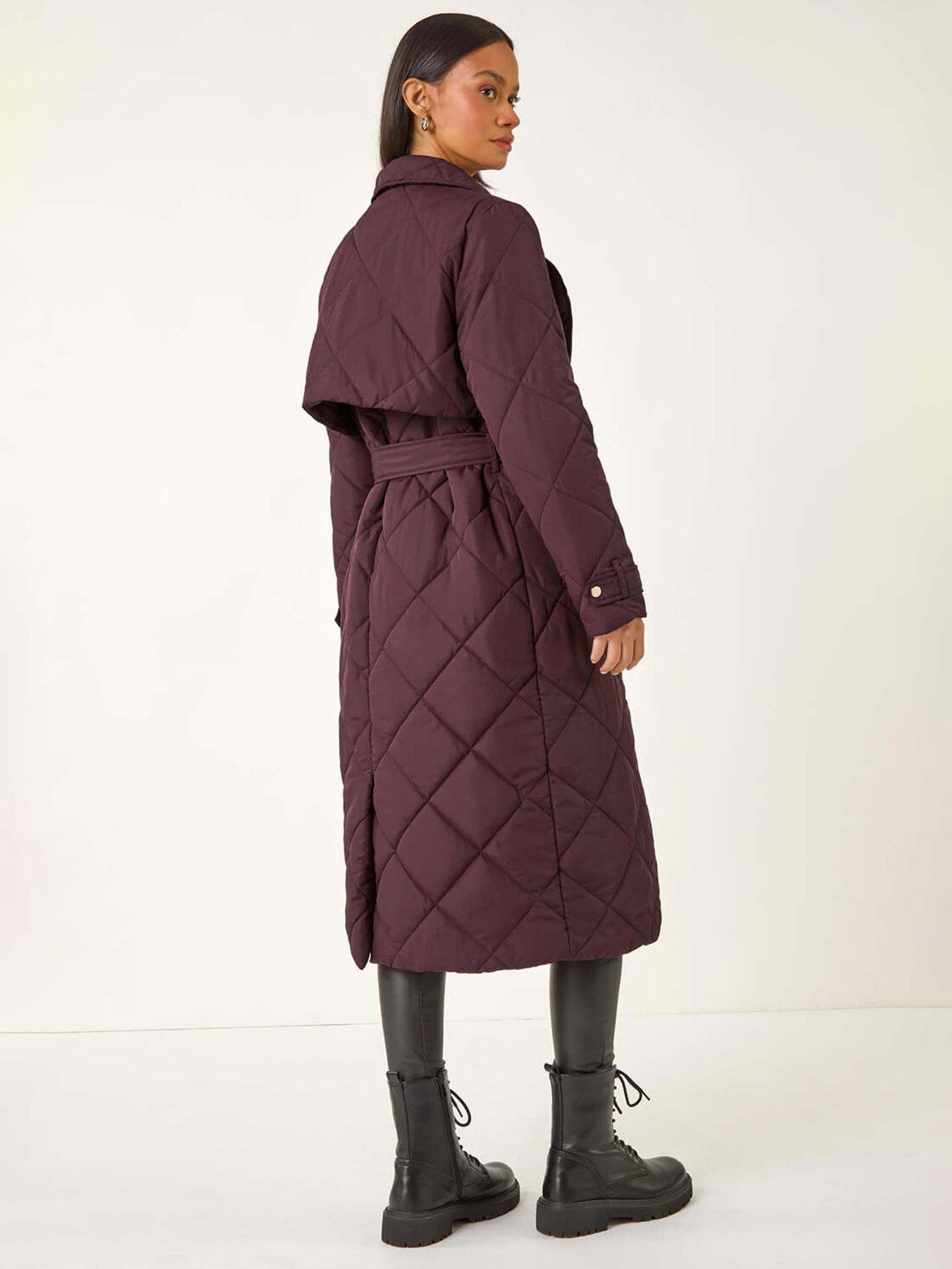 roman-dusk-chevron-wrap-quilted-puffer-coat-winestillFront