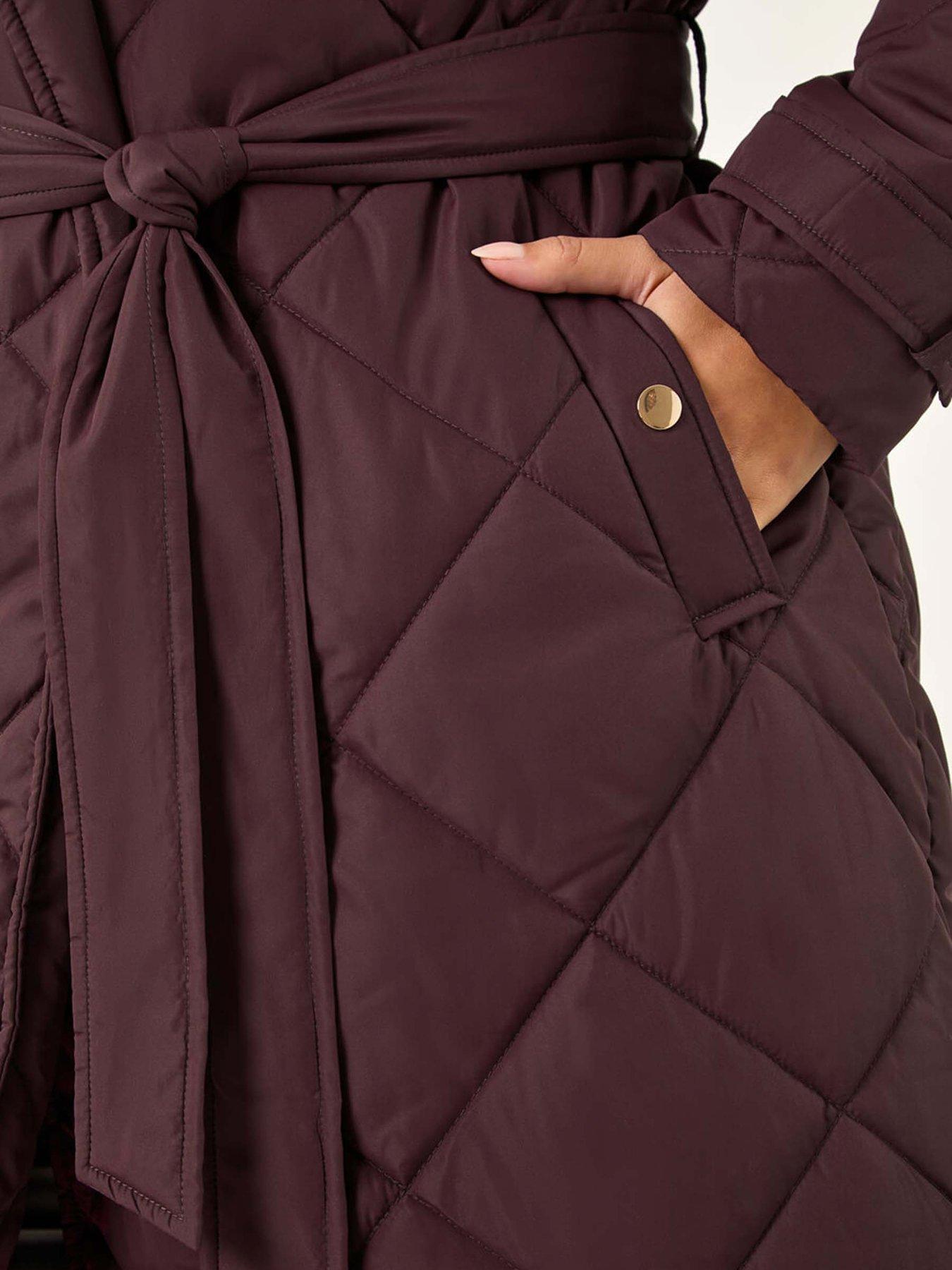 roman-dusk-chevron-wrap-quilted-puffer-coat-winedetail
