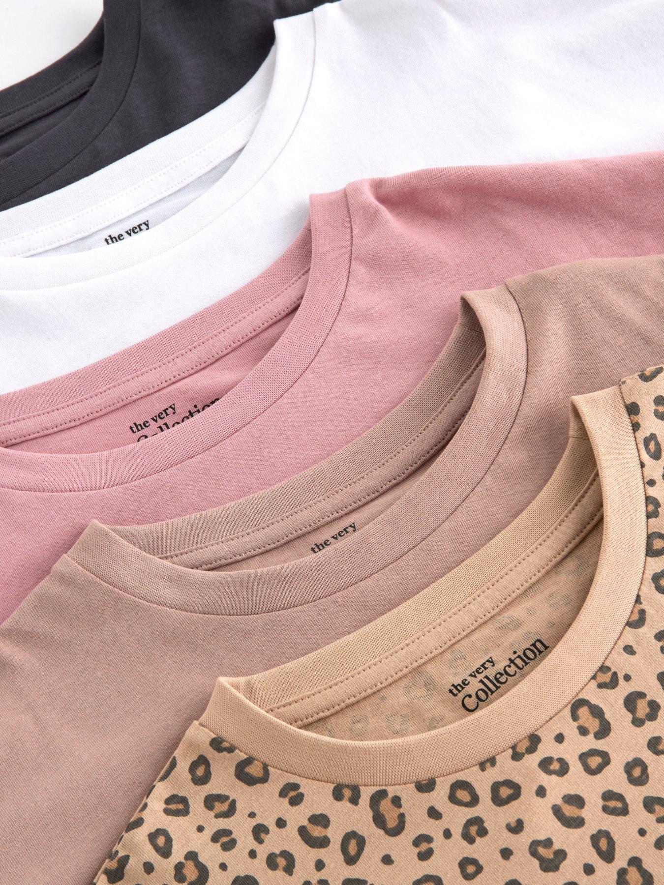 Image 5 of 5 of The Very Collection Girls 5 Pack T-shirts - Multi