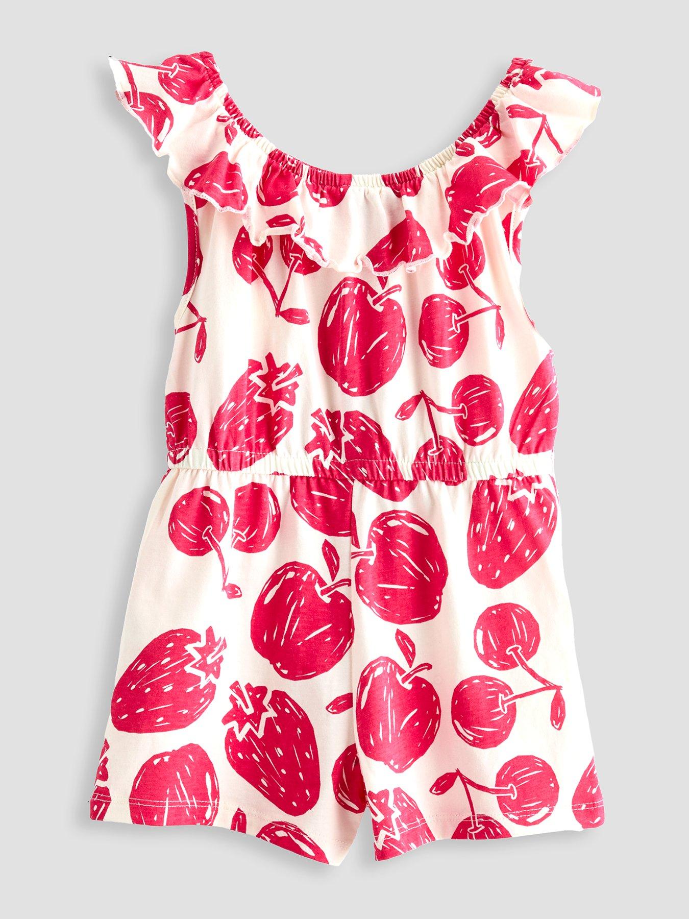 Image 2 of 5 of The Very Collection Girls 2 Pk Jersey Playsuit