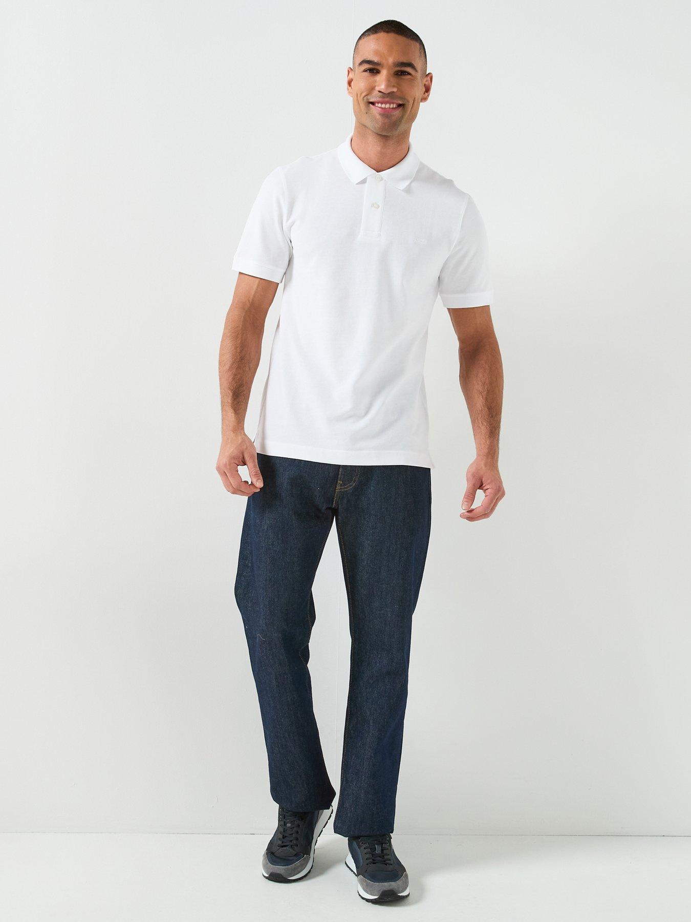 Image 3 of 4 of BOSS Pallas Short Sleeve Polo - White