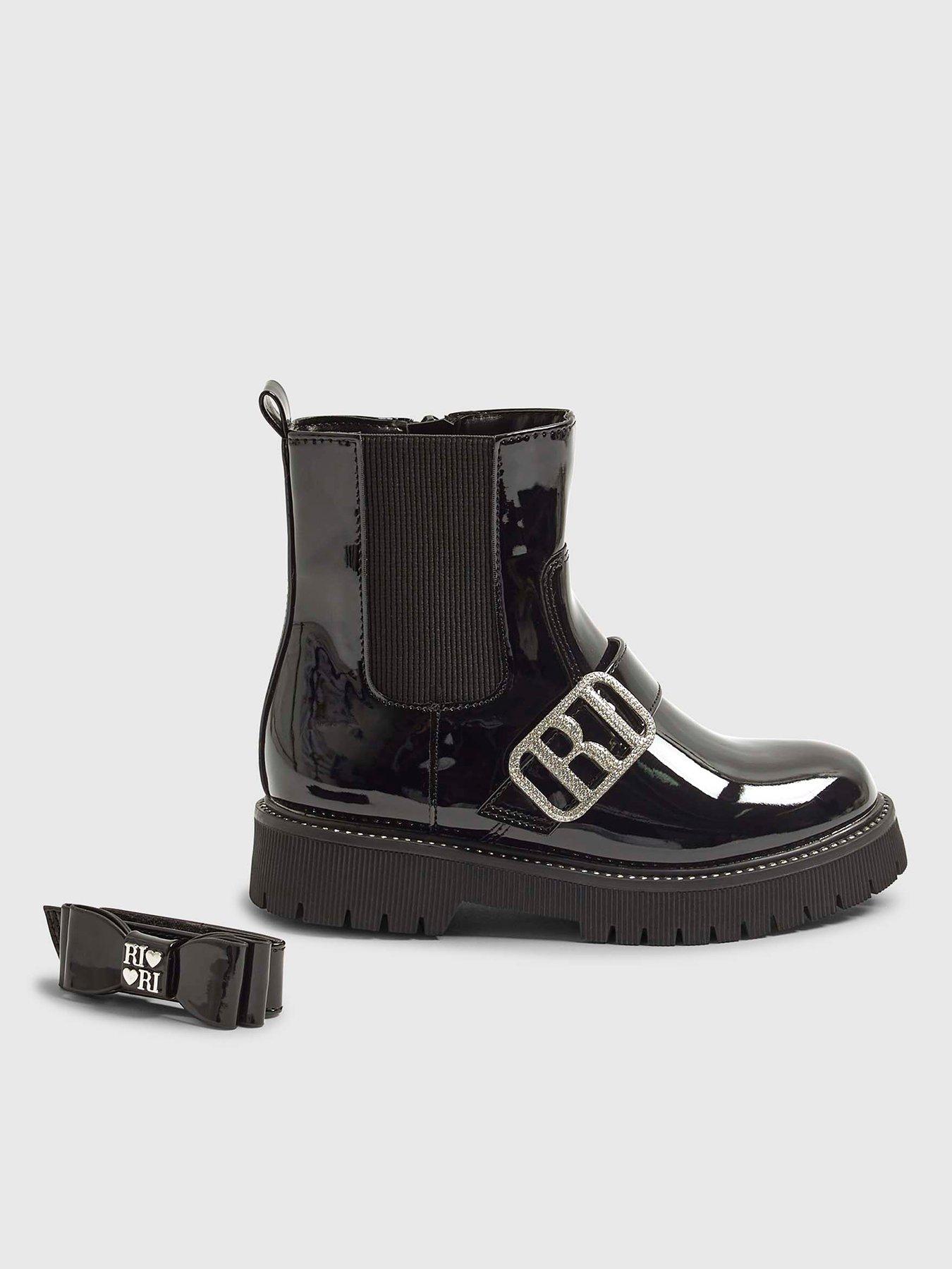 river-island-older-girls-changeable-strap-chelsea-boots-black