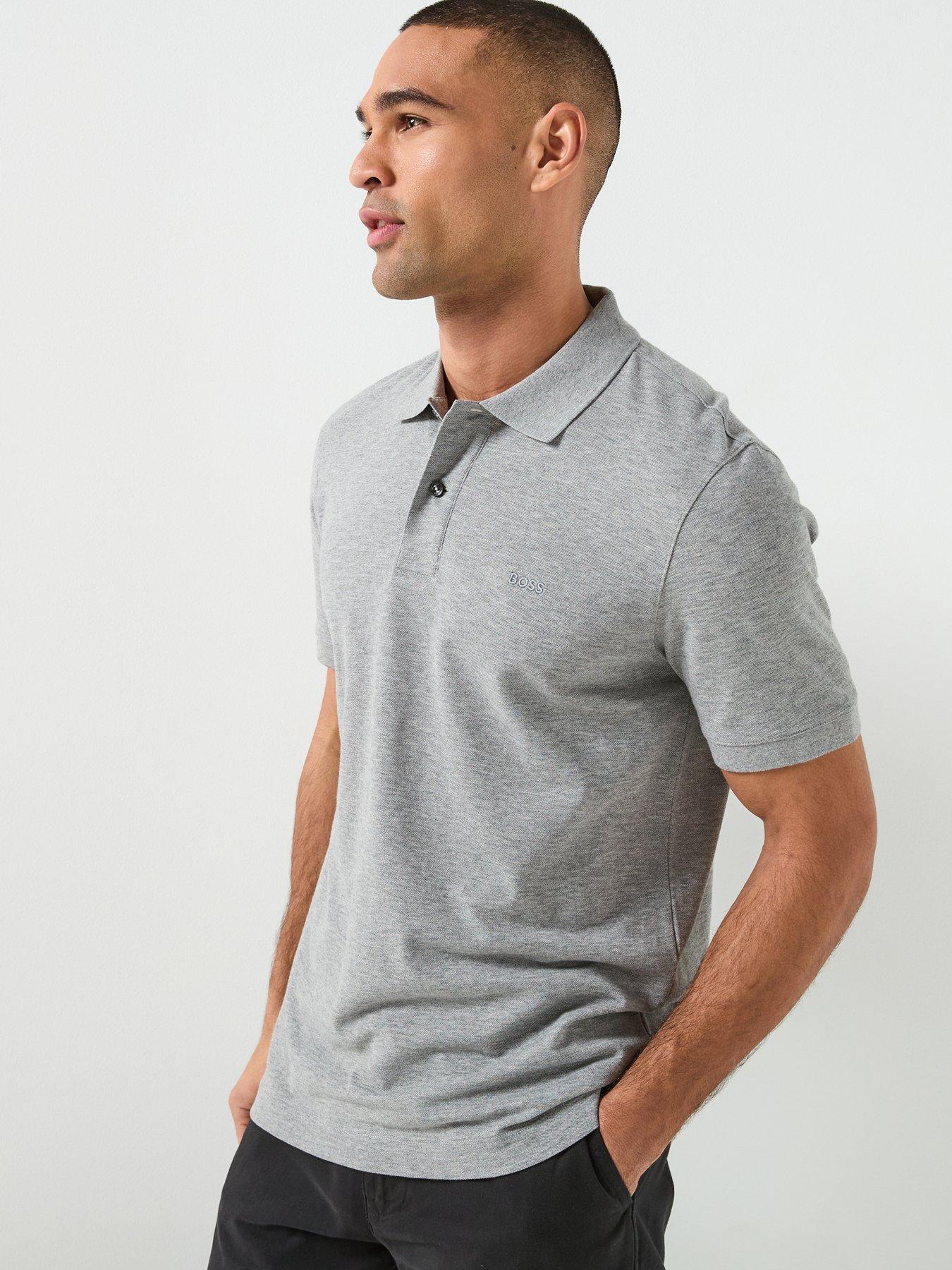 boss-pallas-short-sleeve-polo-greyfront