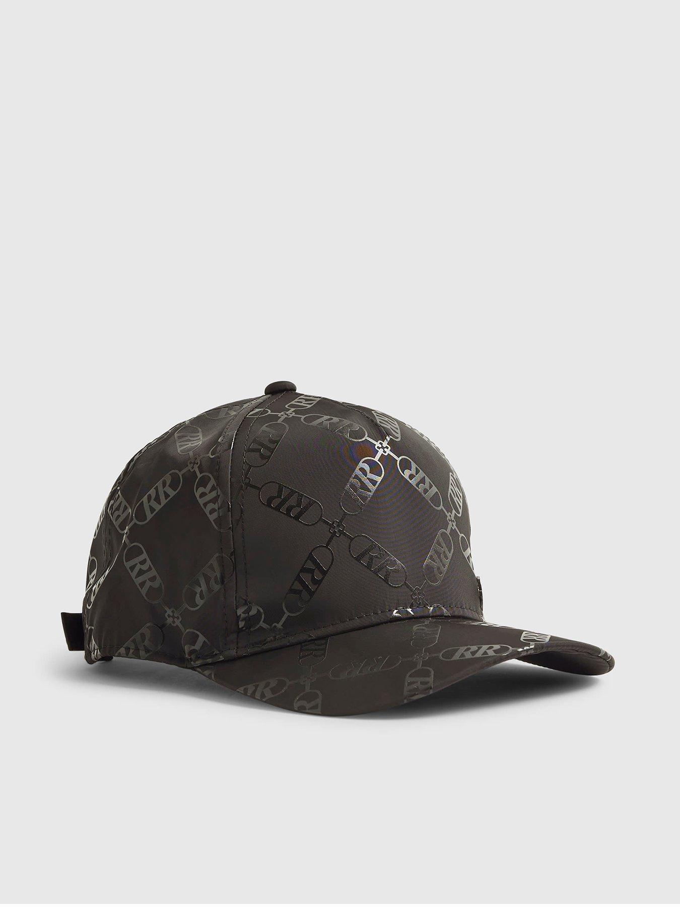 Image 1 of 4 of River Island Older Boys Monogram Cap - Black