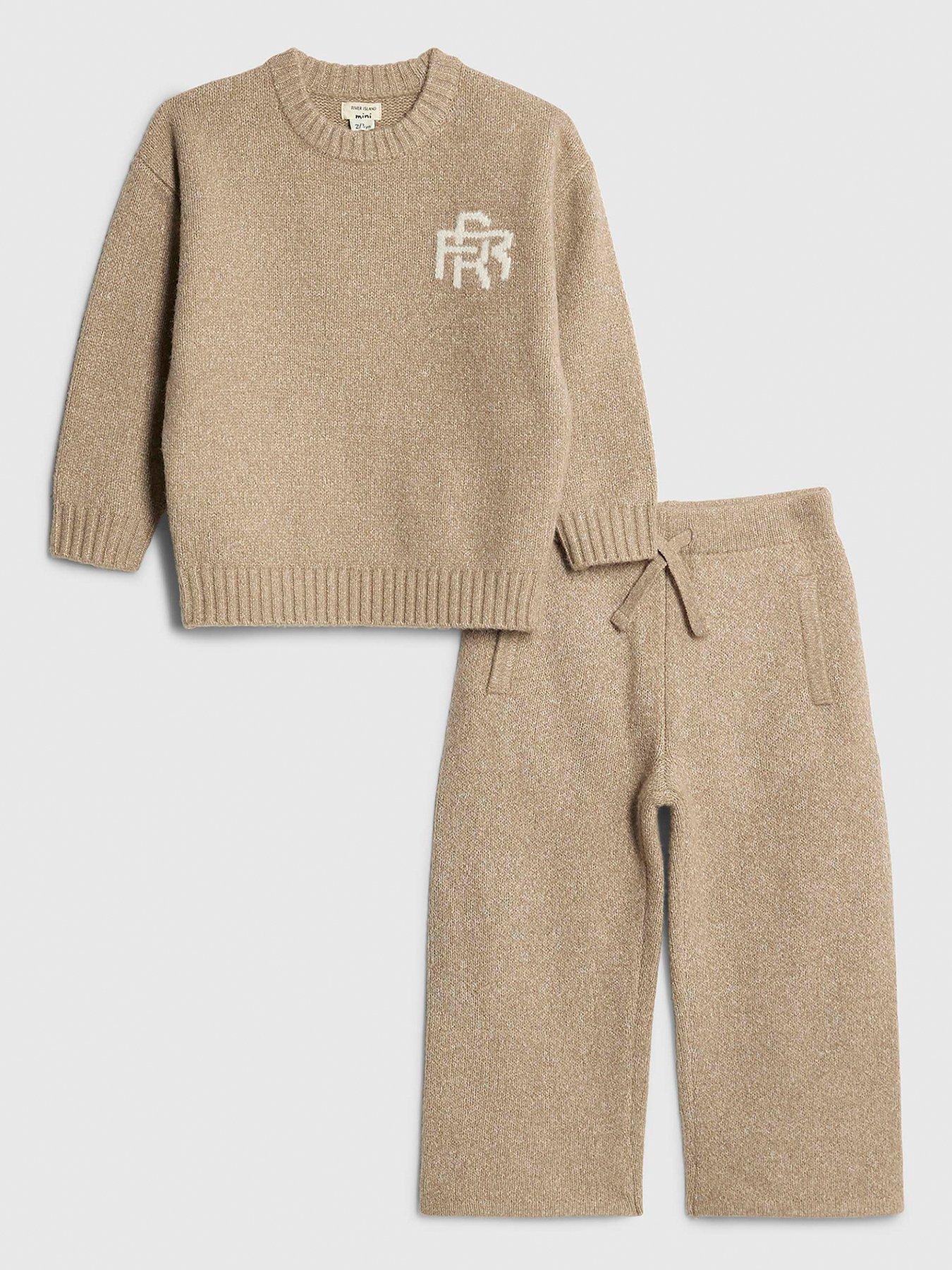river-island-mini-boys-rr-knit-jumper-set-beige