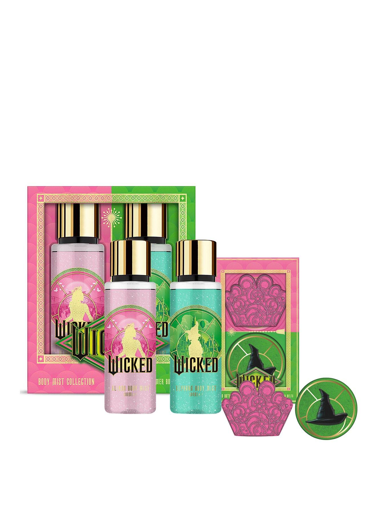Wicked 2 x 100g Bath Fizzer  &  Shimmer Body Mist duo