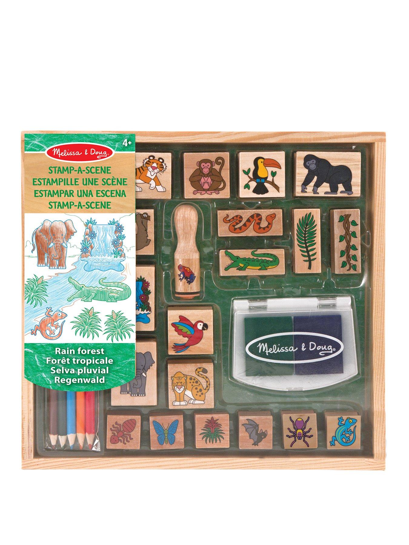 Image 1 of 8 of Melissa & Doug Stamp-a-Scene:&nbsp;Rain Forest Stamp Playset