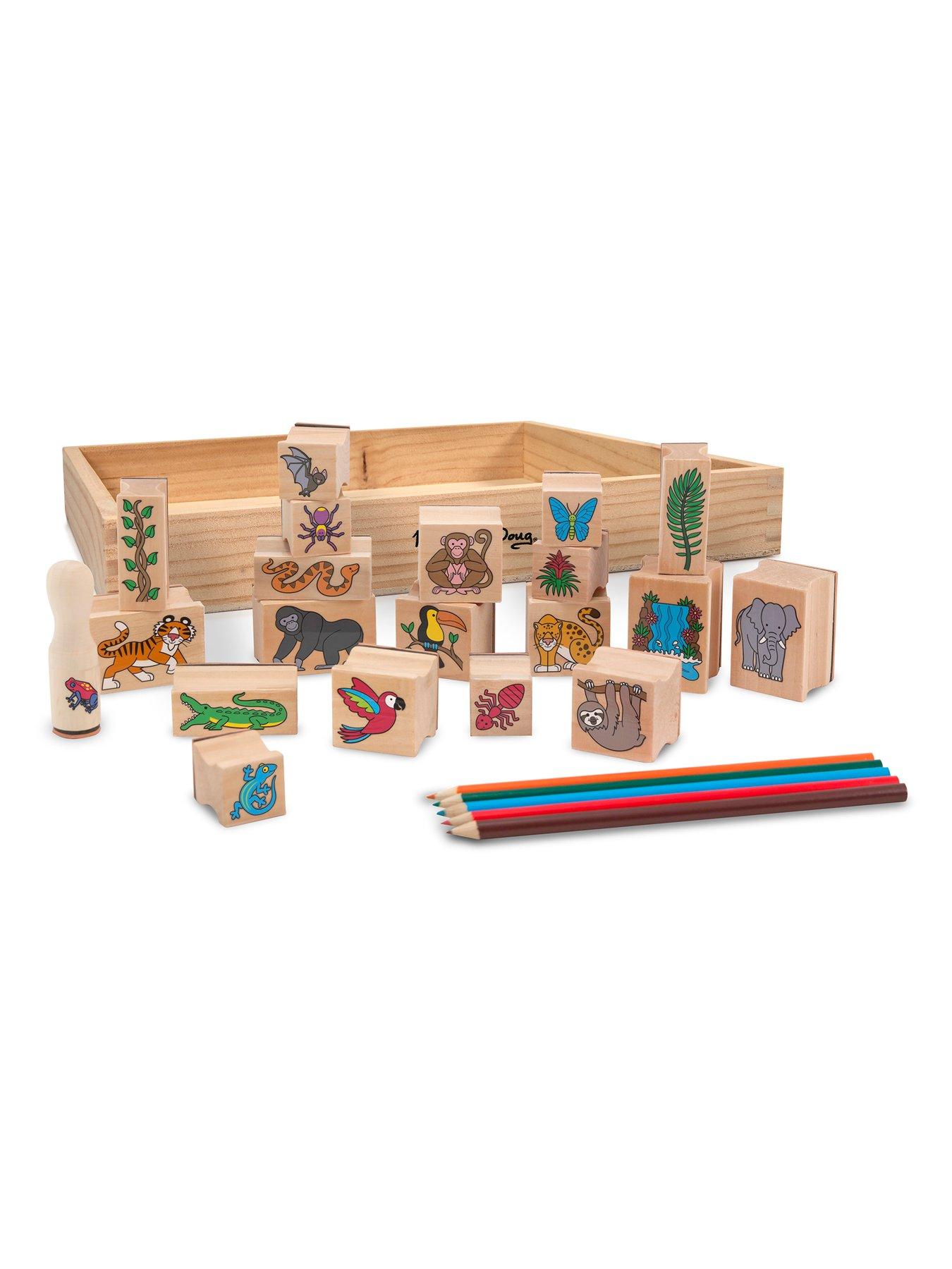 Image 2 of 8 of Melissa & Doug Stamp-a-Scene:&nbsp;Rain Forest Stamp Playset