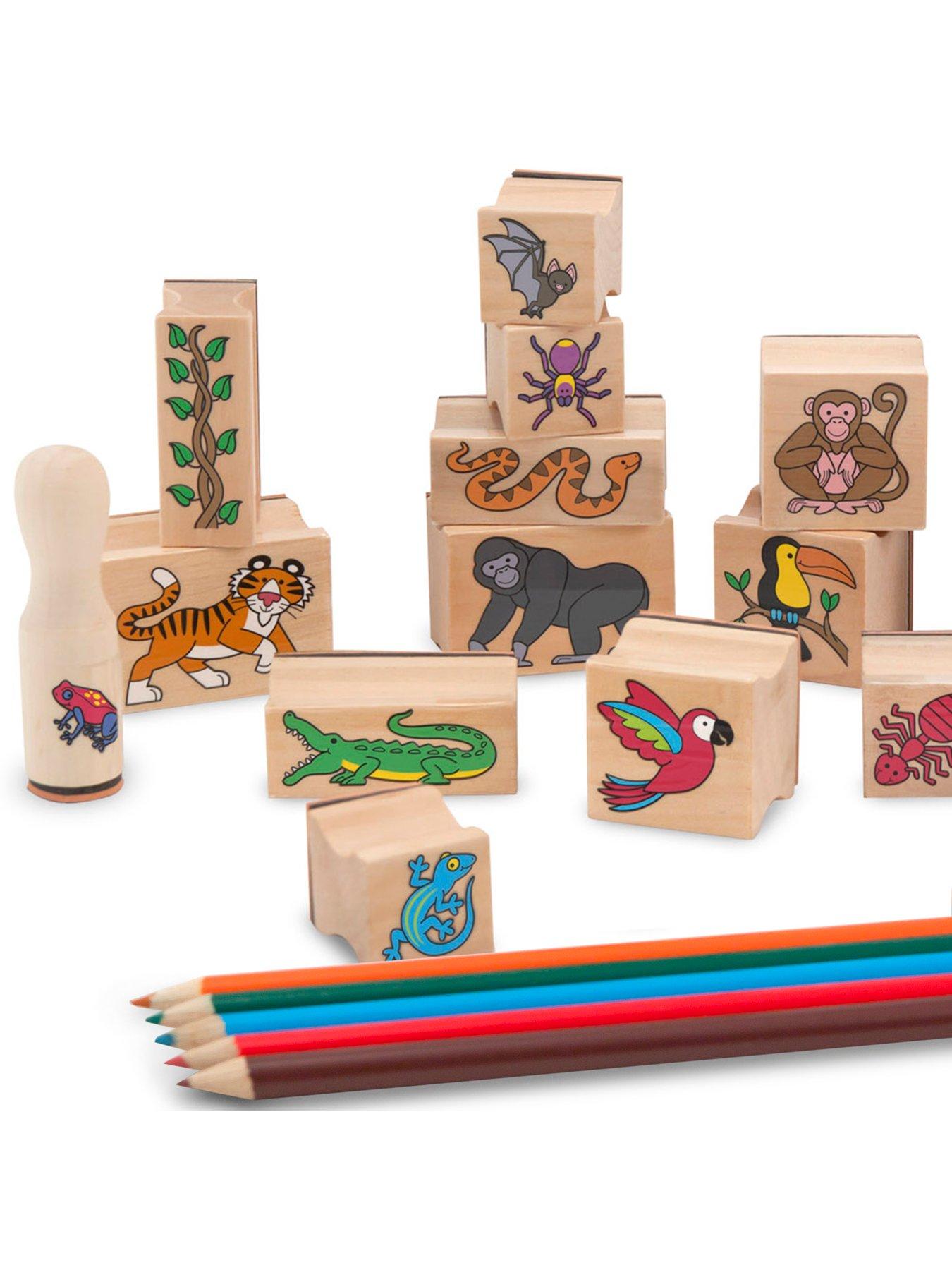 Image 3 of 8 of Melissa & Doug Stamp-a-Scene:&nbsp;Rain Forest Stamp Playset