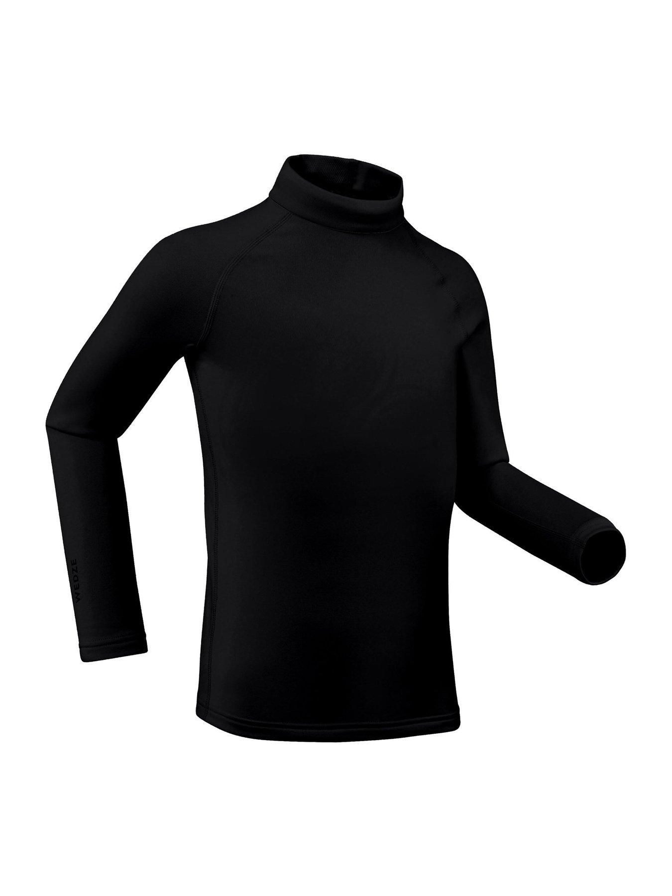 Image 7 of 7 of Decathlon Kids Baselayer Top Ski 500 - Black