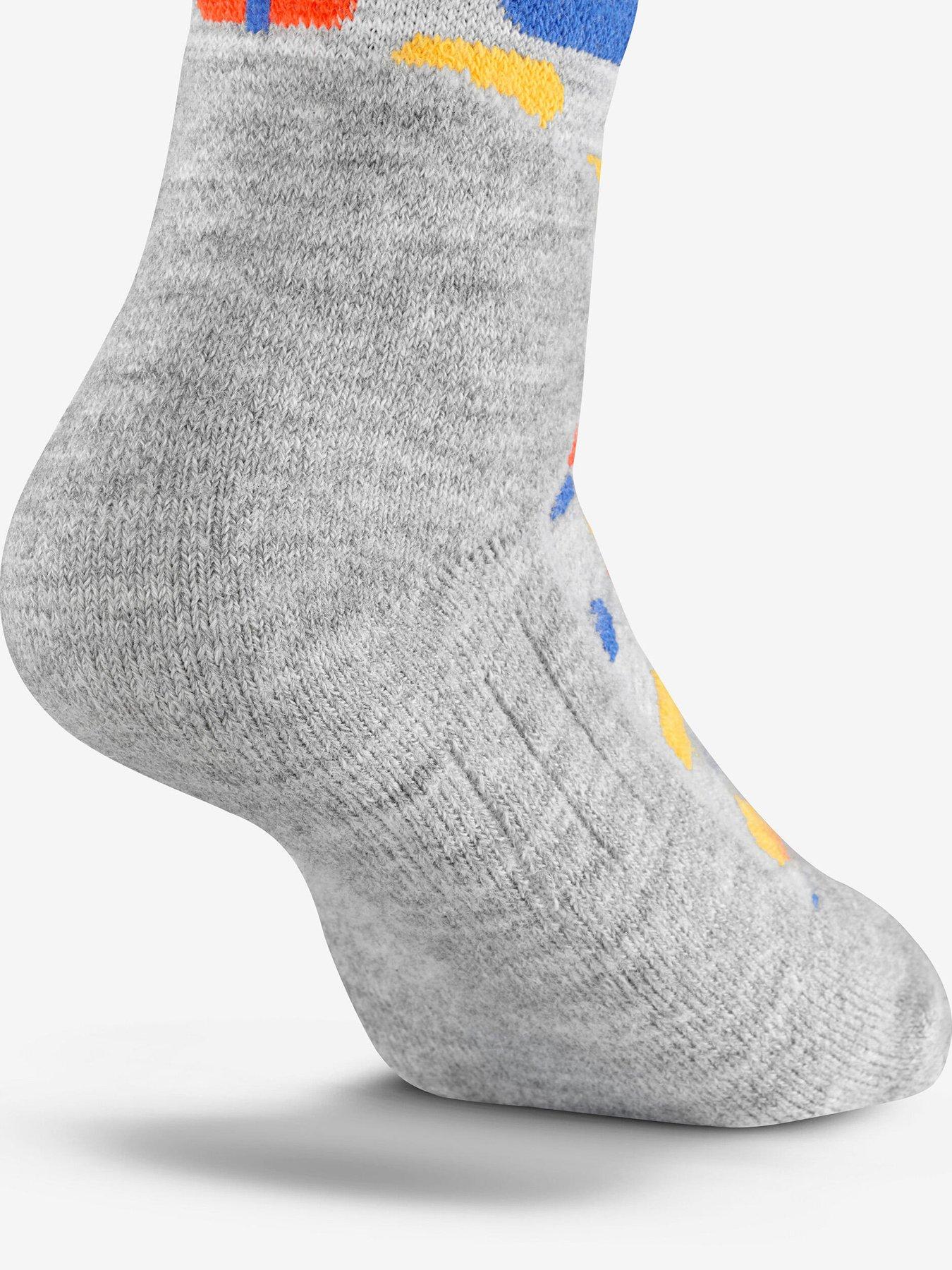 Image 4 of 5 of Decathlon Kids' Ski Socks 100 - Grey