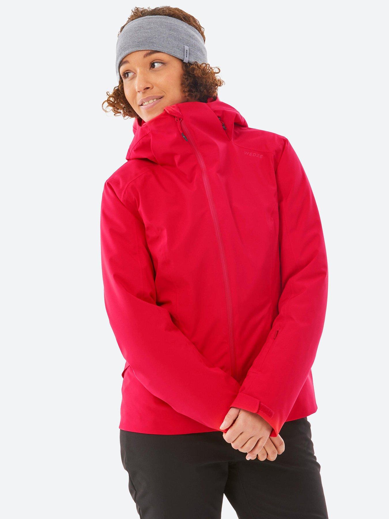 Decathlon Womens Warm Ski Jacket 500 - Red