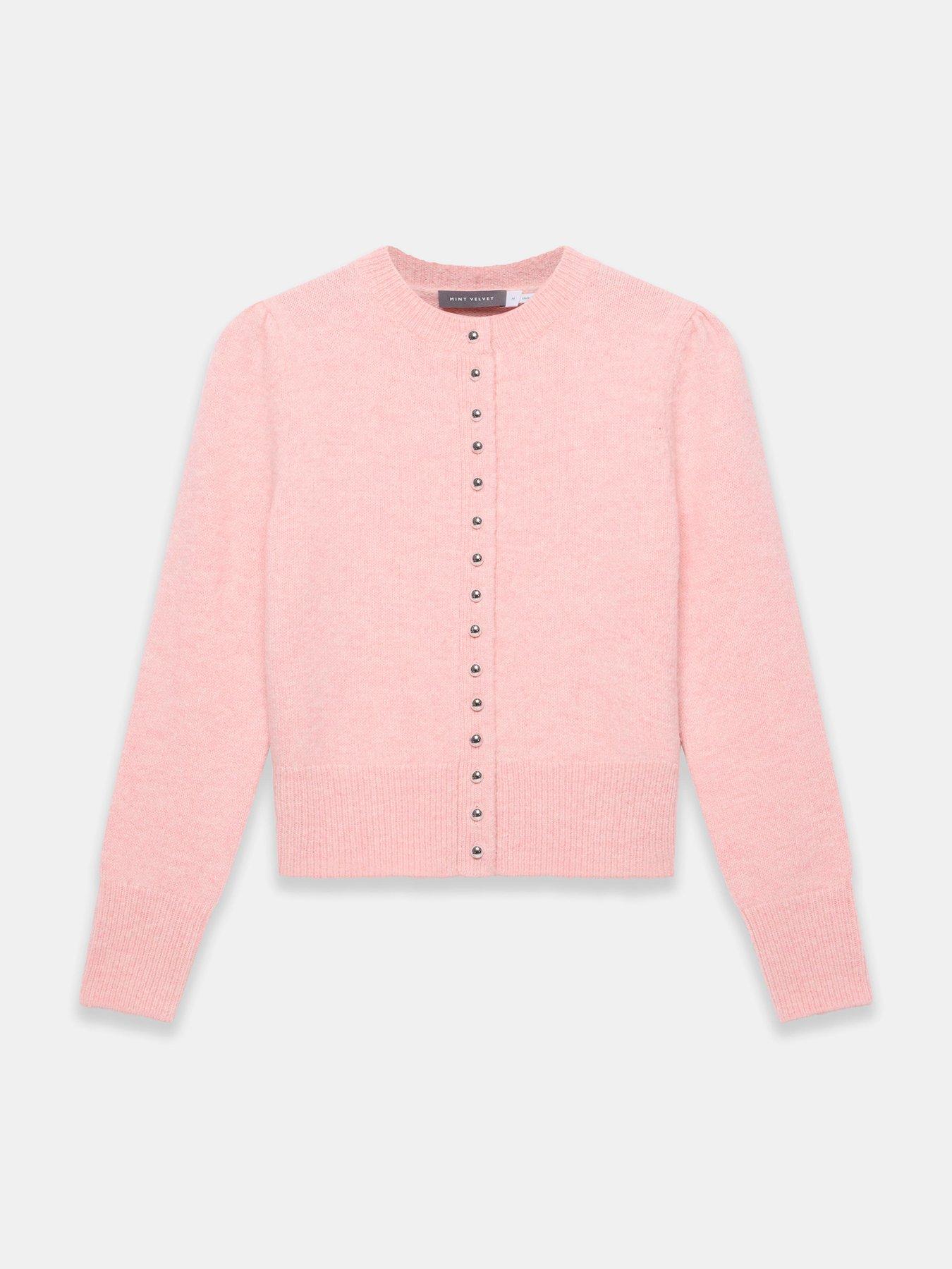 mint-velvet-multi-button-cardigan-pinkdetail