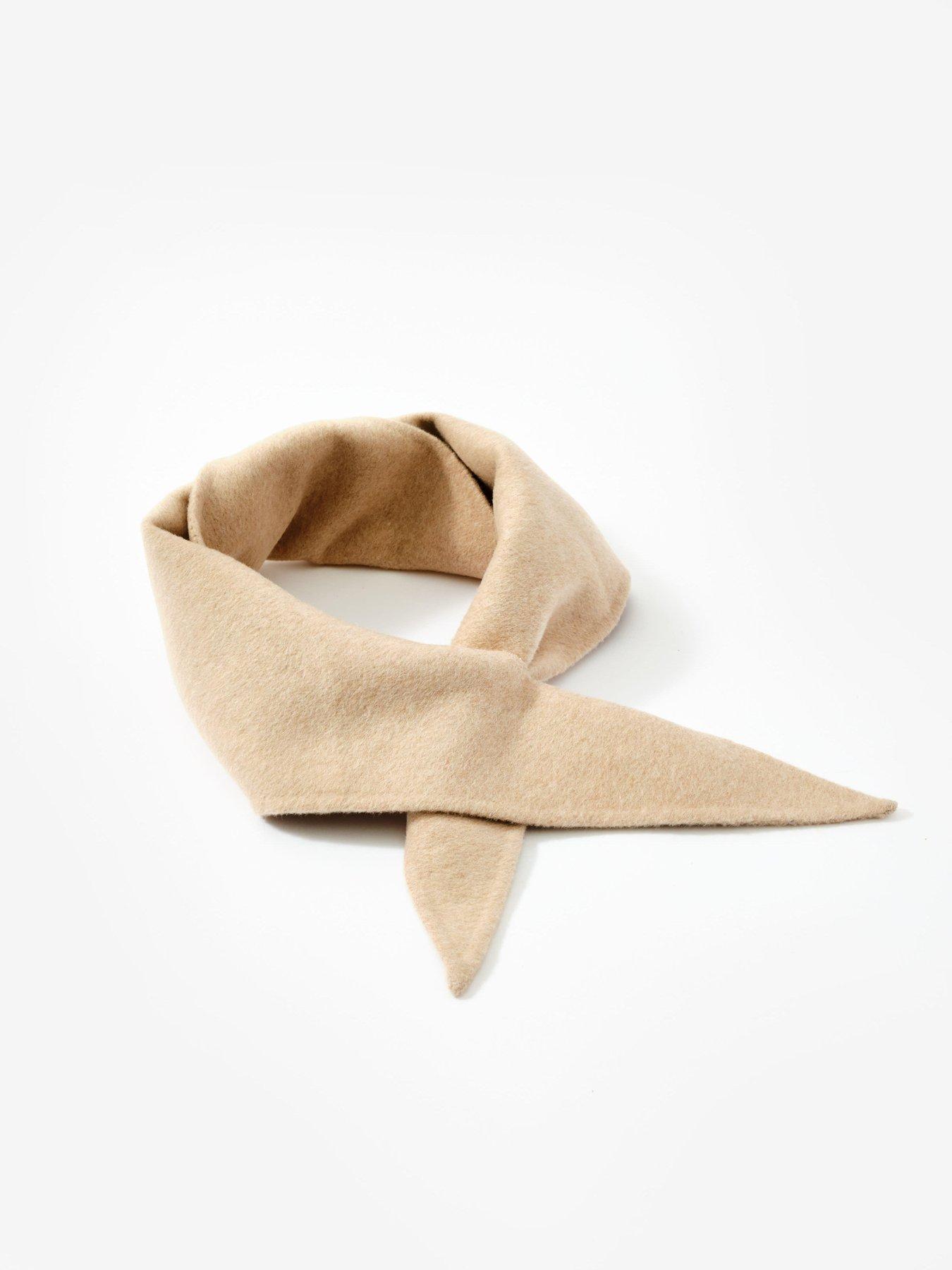 Image 2 of 3 of Mint Velvet Triangle Neck Wool Scarf - Neutral